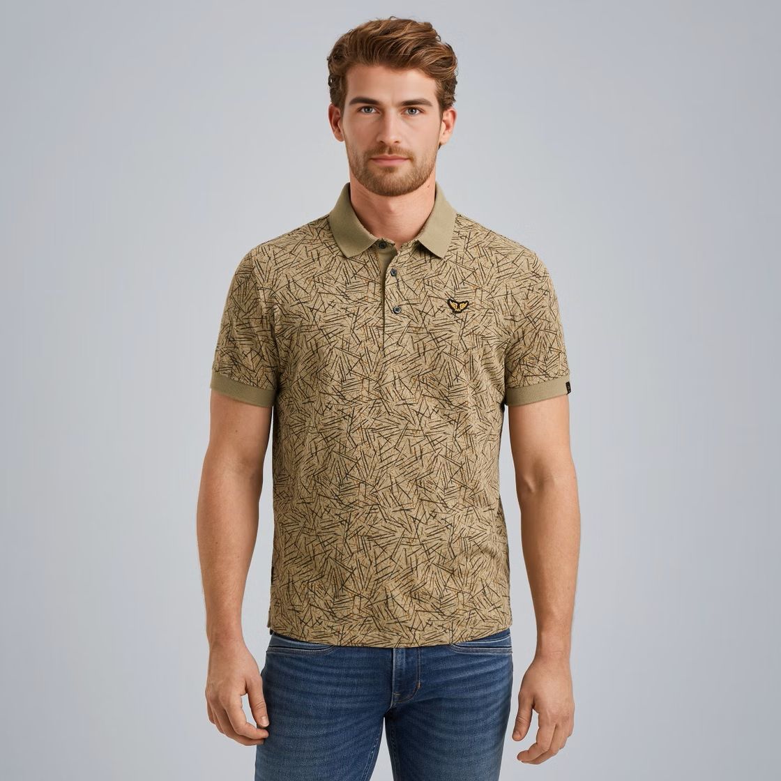 Pme Legend Short sleeve polo slub jersey aop 6391 2900151465032