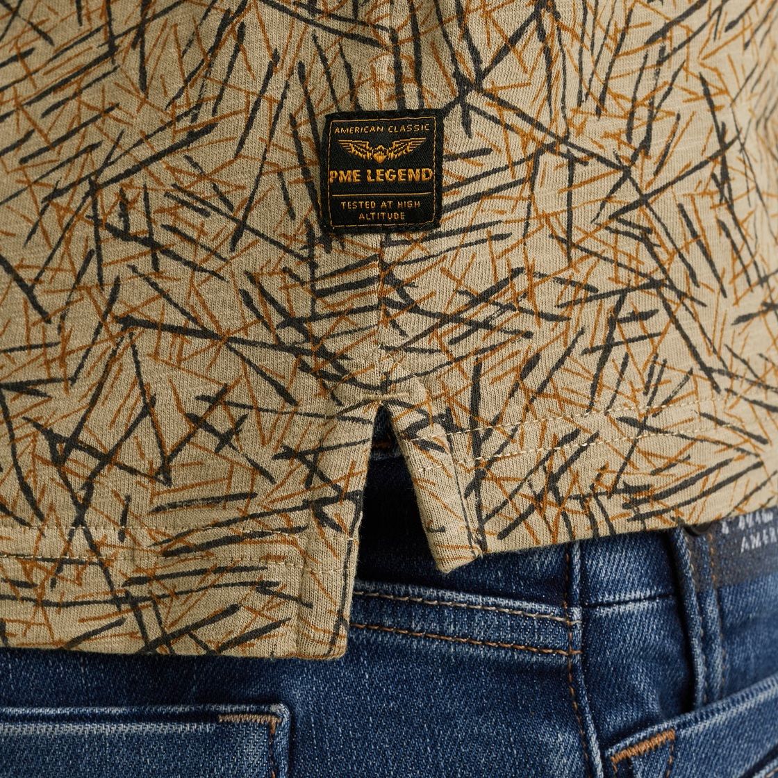 Pme Legend Short sleeve polo slub jersey aop 6391 2900151465032