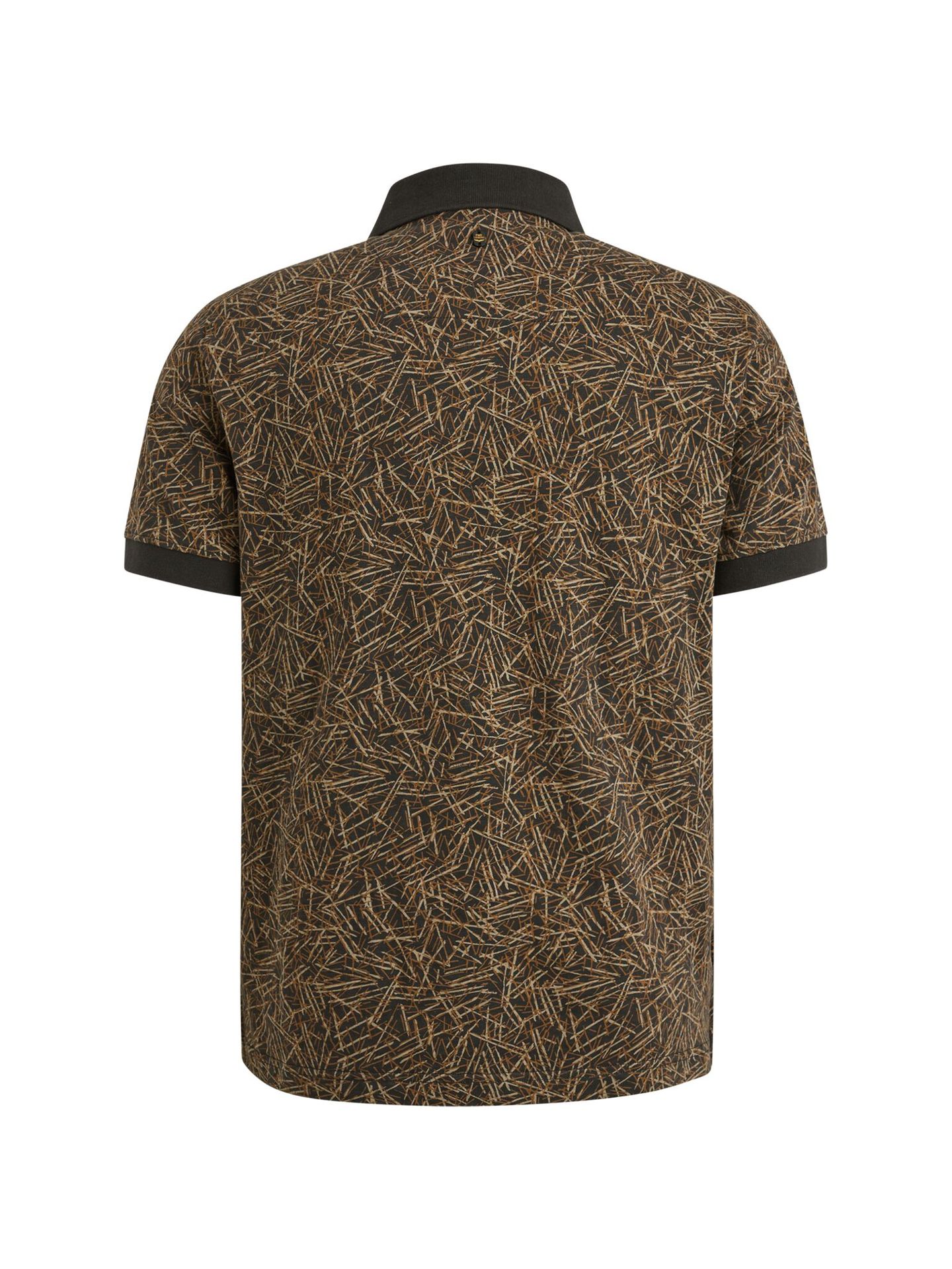 Pme Legend Short sleeve polo slub jersey aop Obsidian 2900151467050