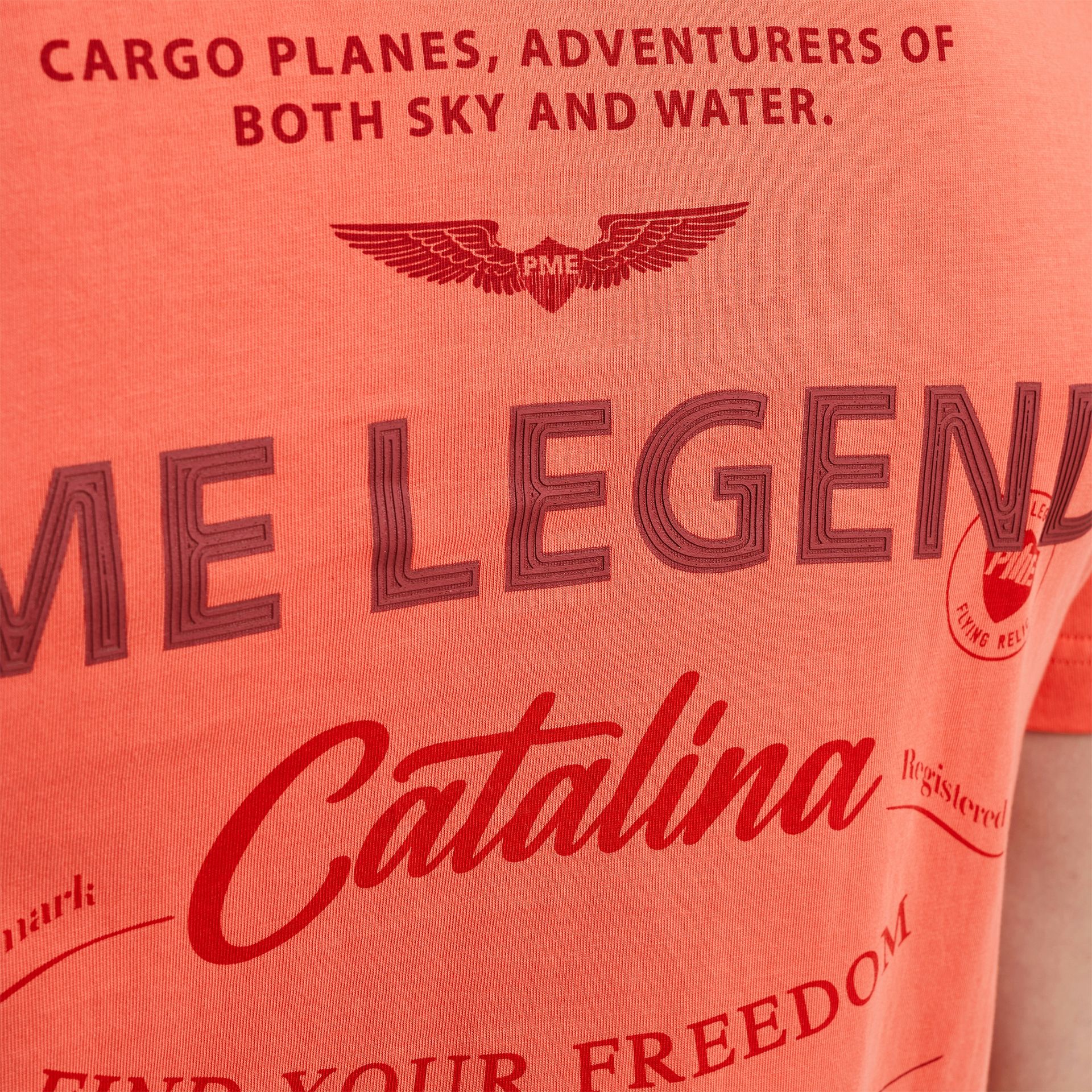 Pme Legend Short sleeve r-neck single jersey Porcelain Rose 2900151497033