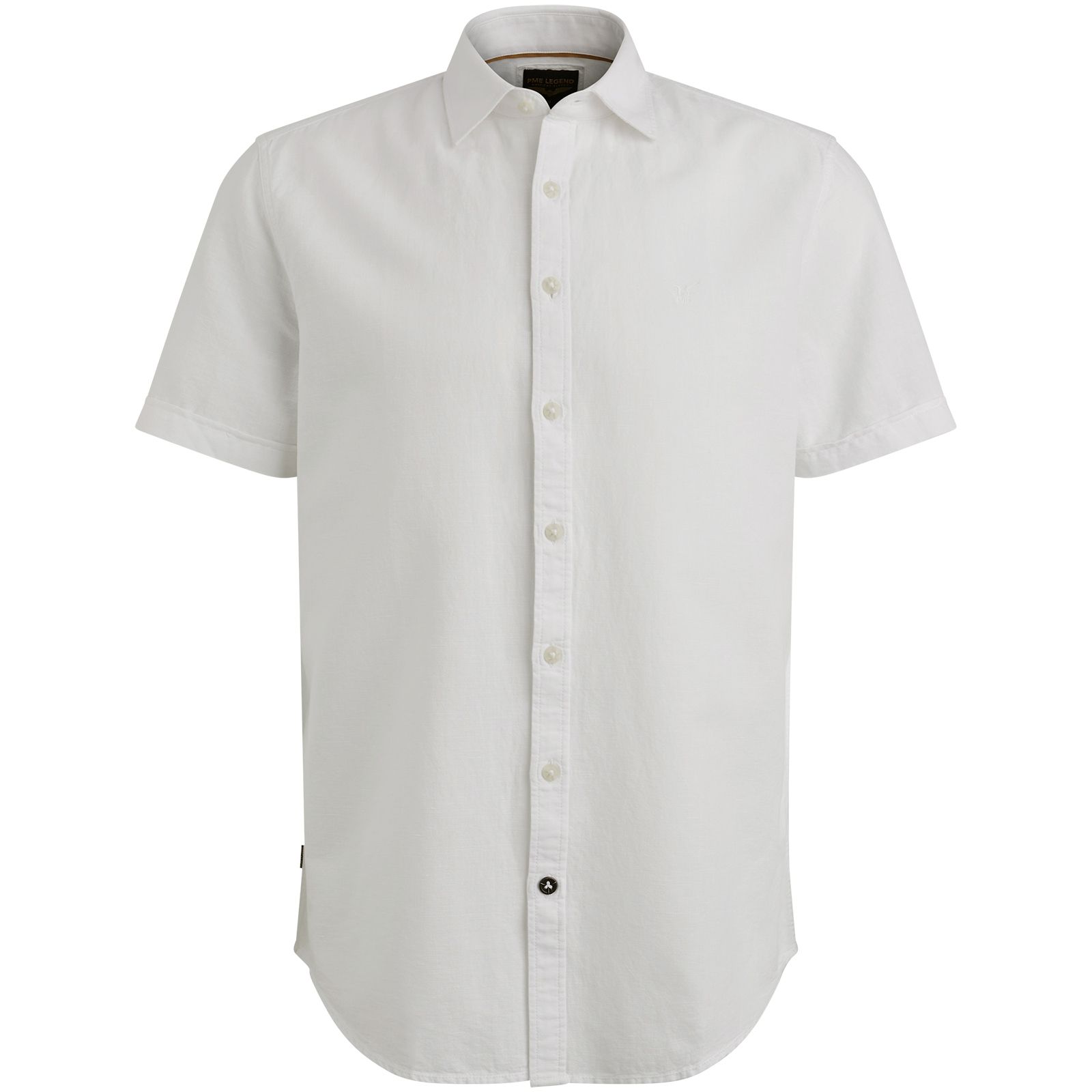Pme Legend Short Sleeve Shirt Ctn Linen 2 ton Bright White 00110739-7003