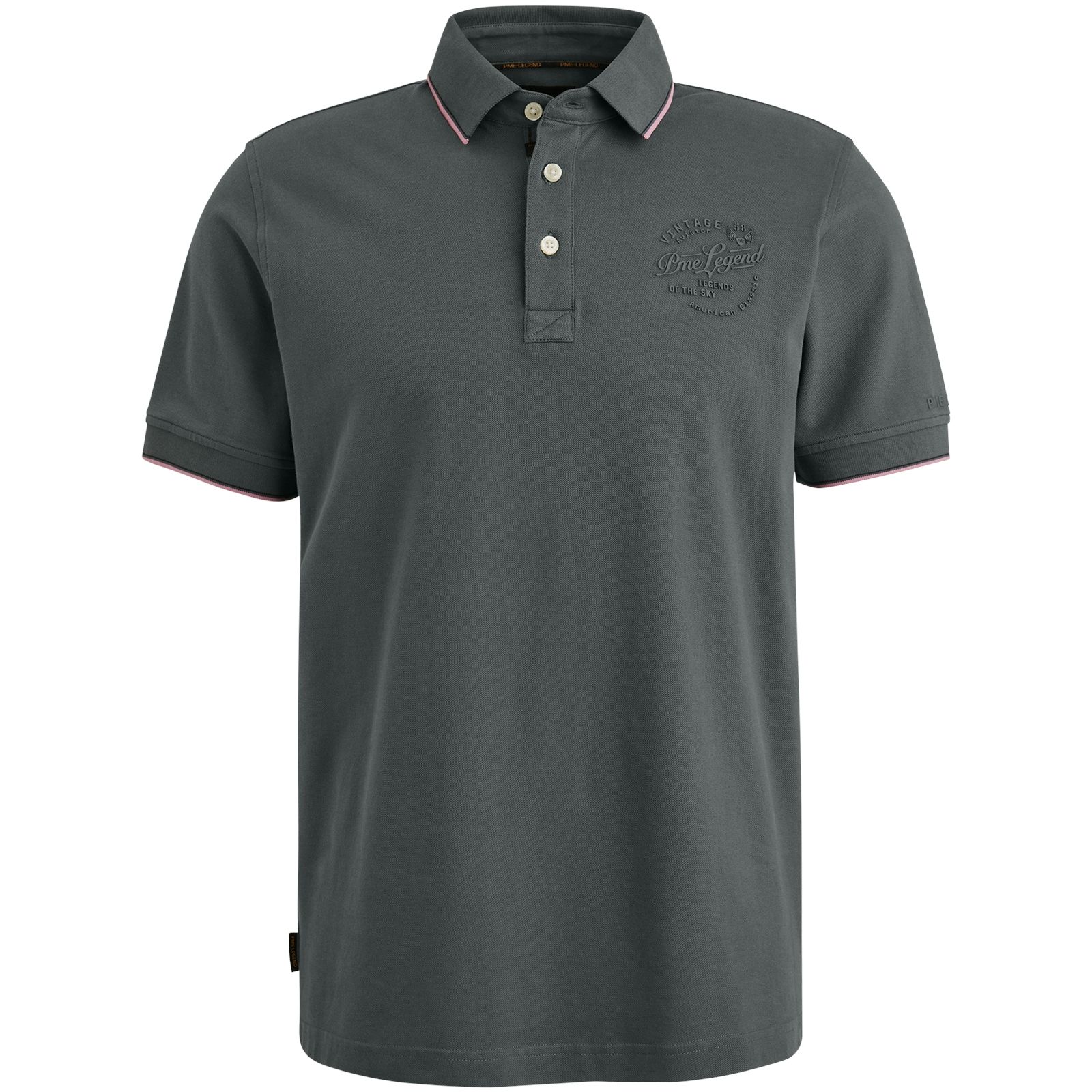 Pme Legend Short sleeve polo stretch pique pa Dark Slate 2900151525057