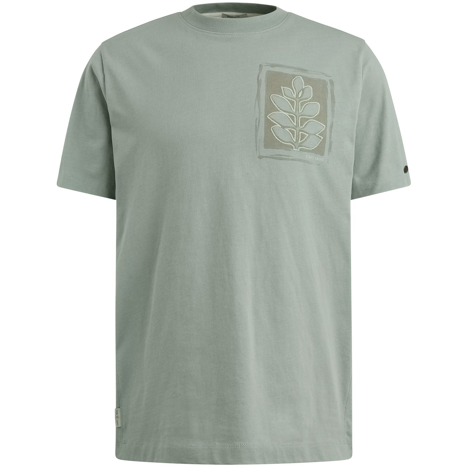 Cast Iron Short sleeve r-neck regular fit si Slate 00110756-5225