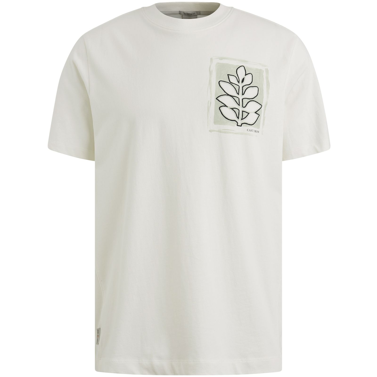 Cast Iron Short sleeve r-neck regular fit si Snow White 00110756-7002