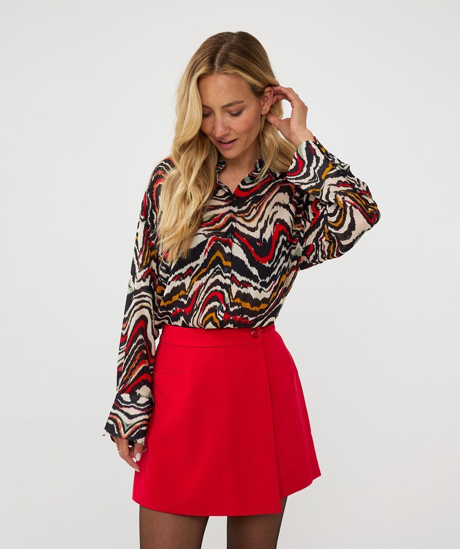 Esqualo Blouse basic Waves 999 print 2900151555139