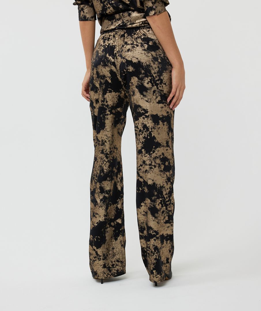 Esqualo Trousers palazzo lamee 000 black 2900151557157 Esqualo Trousers palazzo lamee 000 black 2900151557157