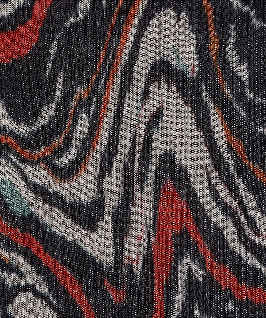 Esqualo Blouse lurex plisse Waves 999 print 2900151559120