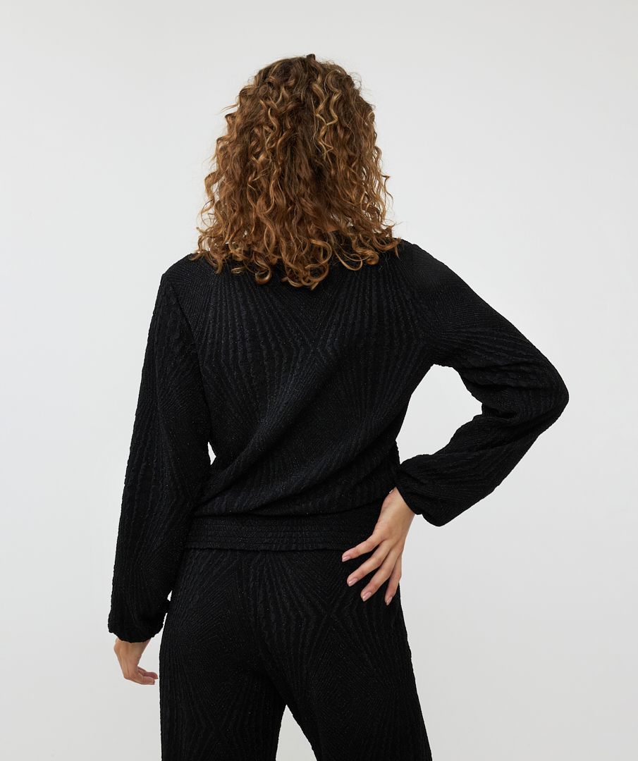 Esqualo Blouse jacquard SJ 000 black 2900151560041