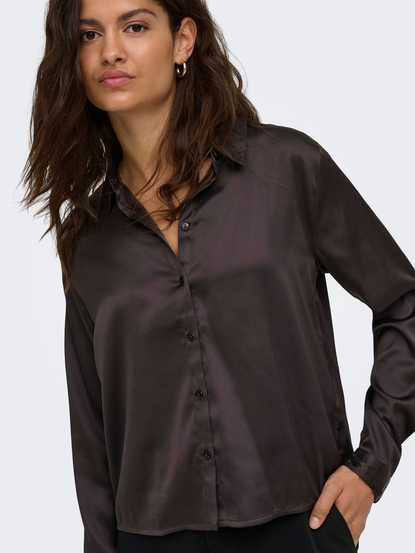 Only JDYFIFI L/S SHIRT WVN NOOS Chocolate Torte 2900168300067