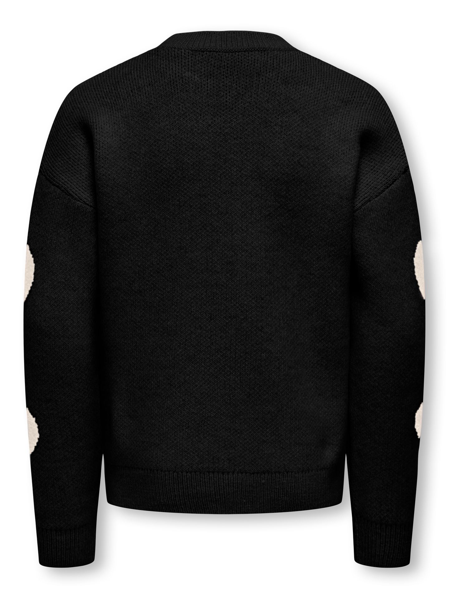 Only KOGNAJA L/S FLOWER PULLOVER KNT Black/BITTERSWEET HEART 2900159720010