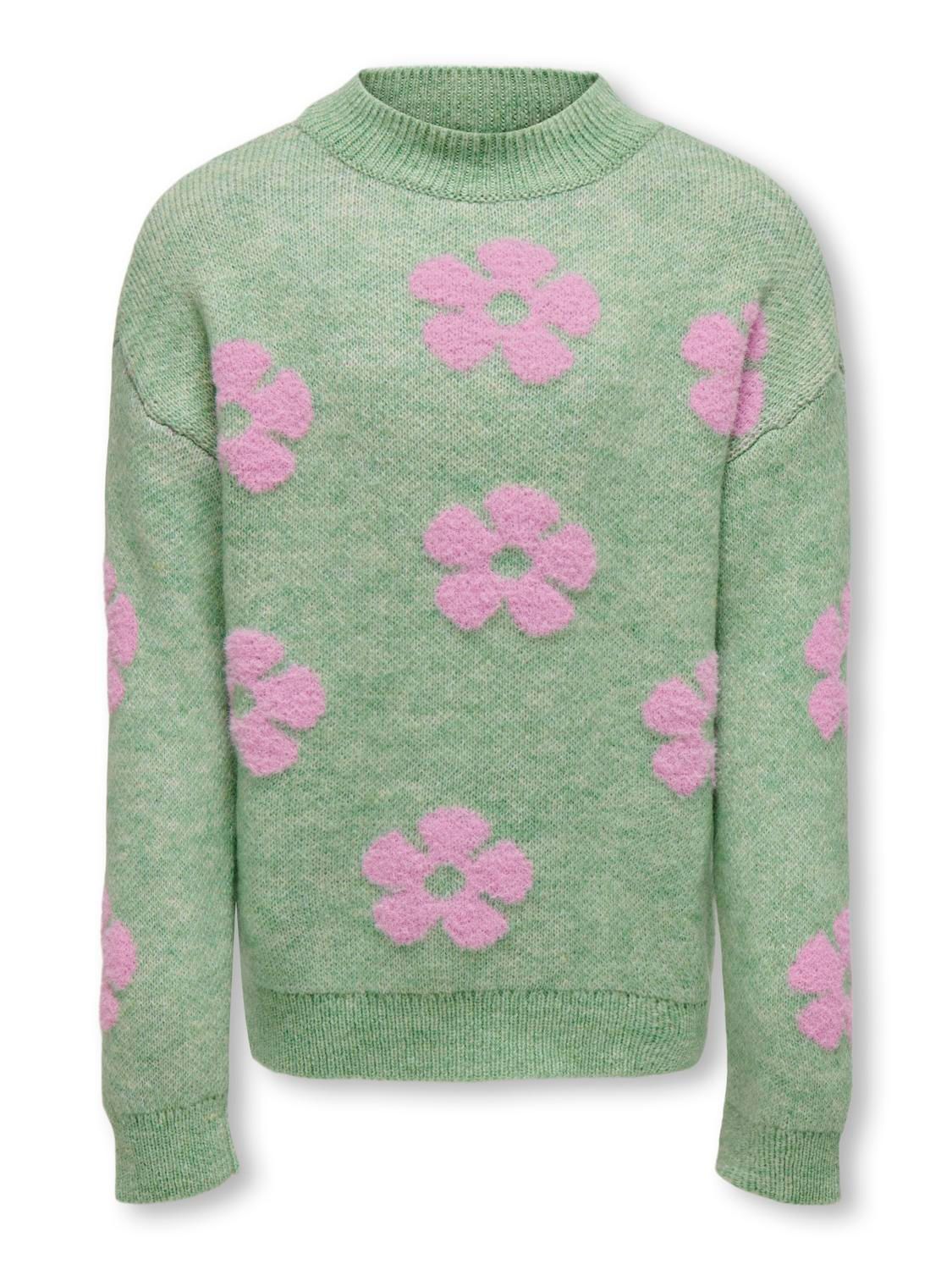 KOGNAJA L/S FLOWER PULLOVER KNT