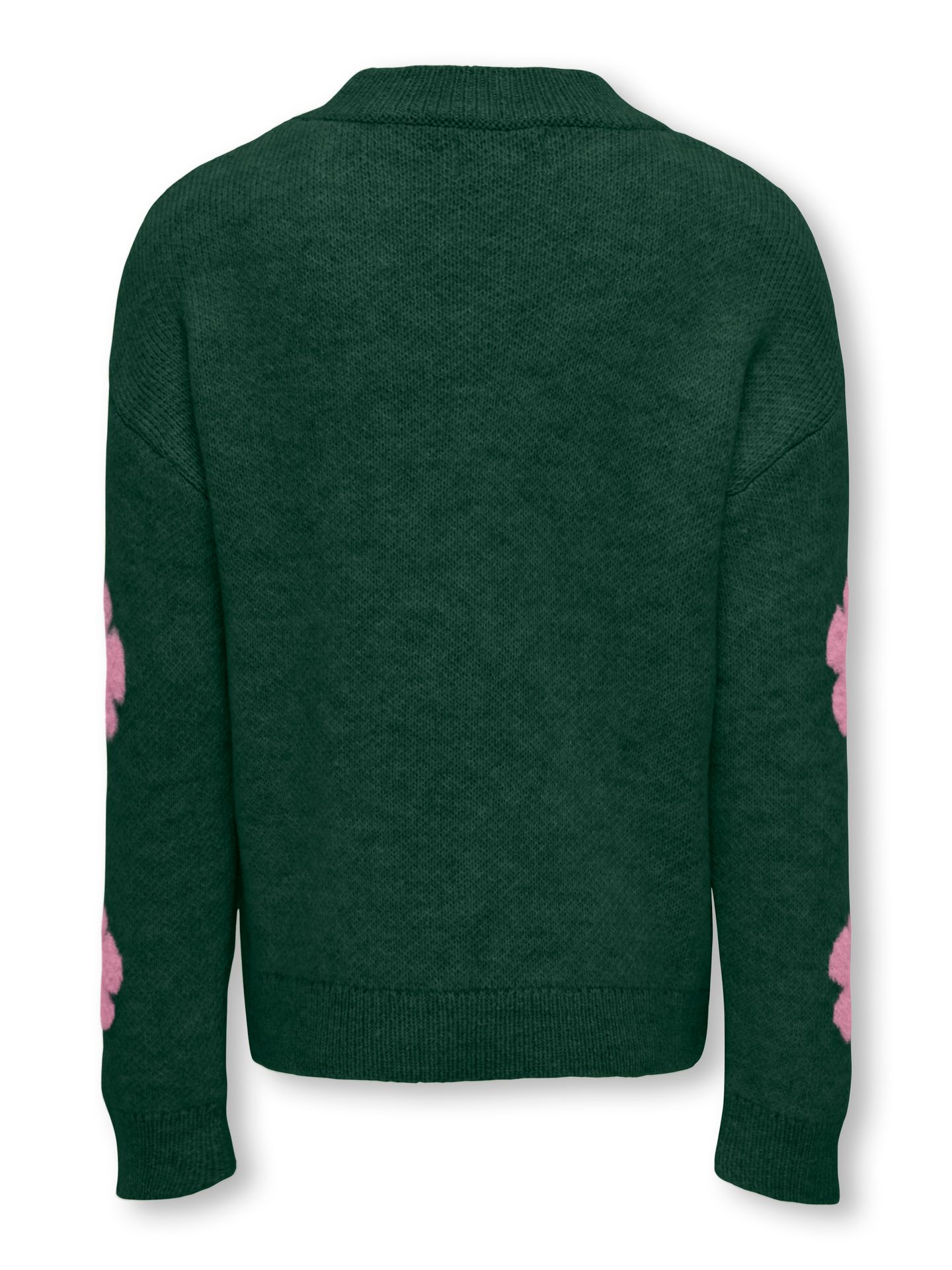 Only KOGNAJA L/S FLOWER PULLOVER KNT Pineneedle/Mauve Orchid Flowers 2900159721024
