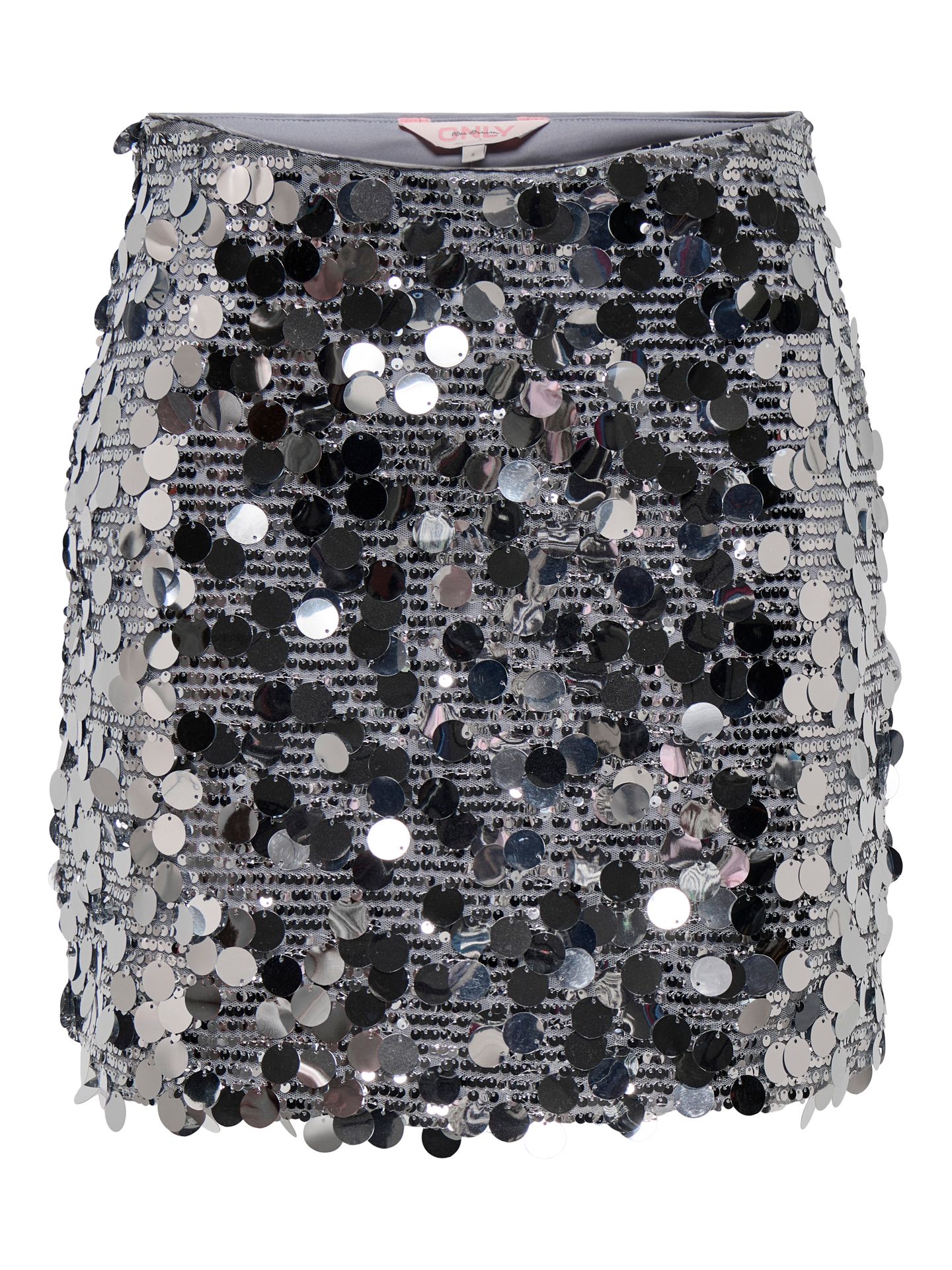 Only ONLJADEL SEQUINS SKIRT WVN Silver/W SILVER SEQUINS 2900151583019