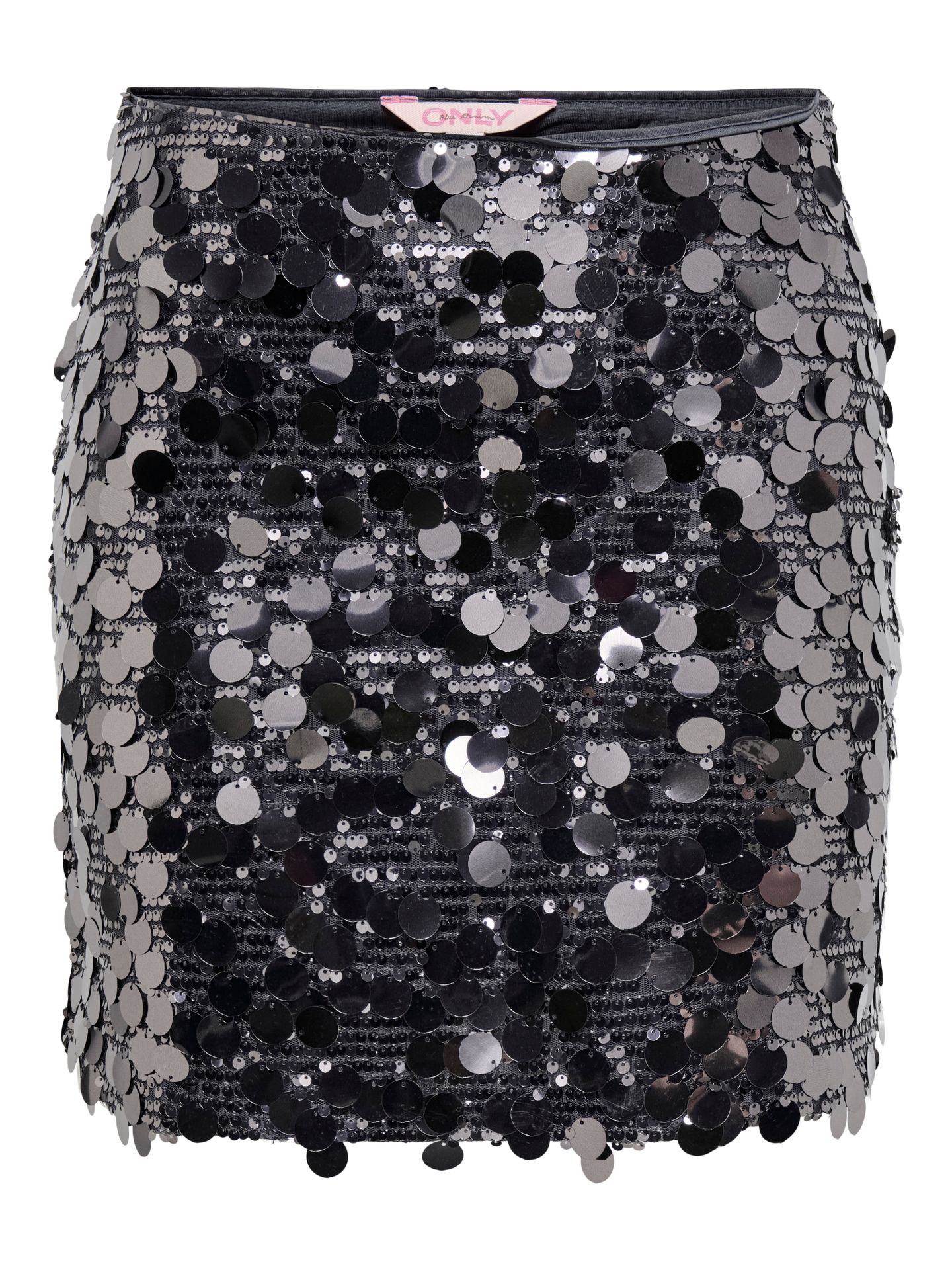 Only ONLJADEL SEQUINS SKIRT WVN Gunmetal/W. GUNMETAL SEQUINS 2900160244024
