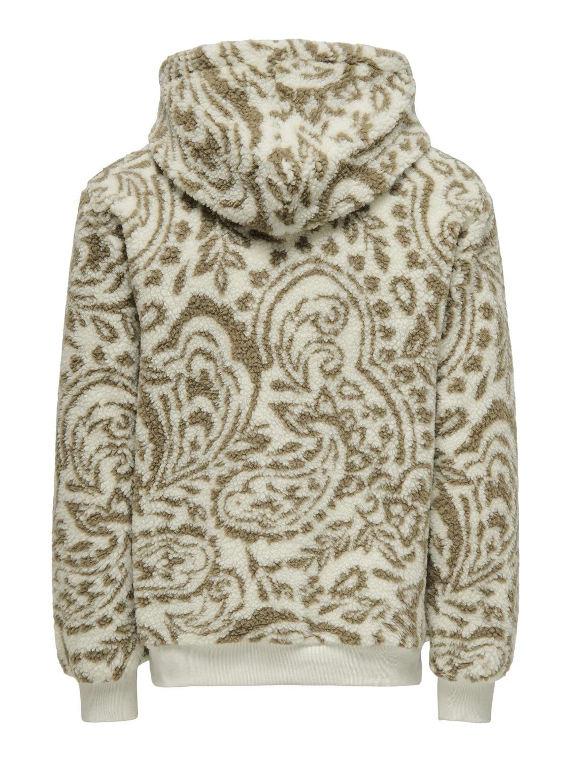 Only & Sons ONSBANKS REG PAISLEY HOODIE SWEAT Antique White 2900151588021