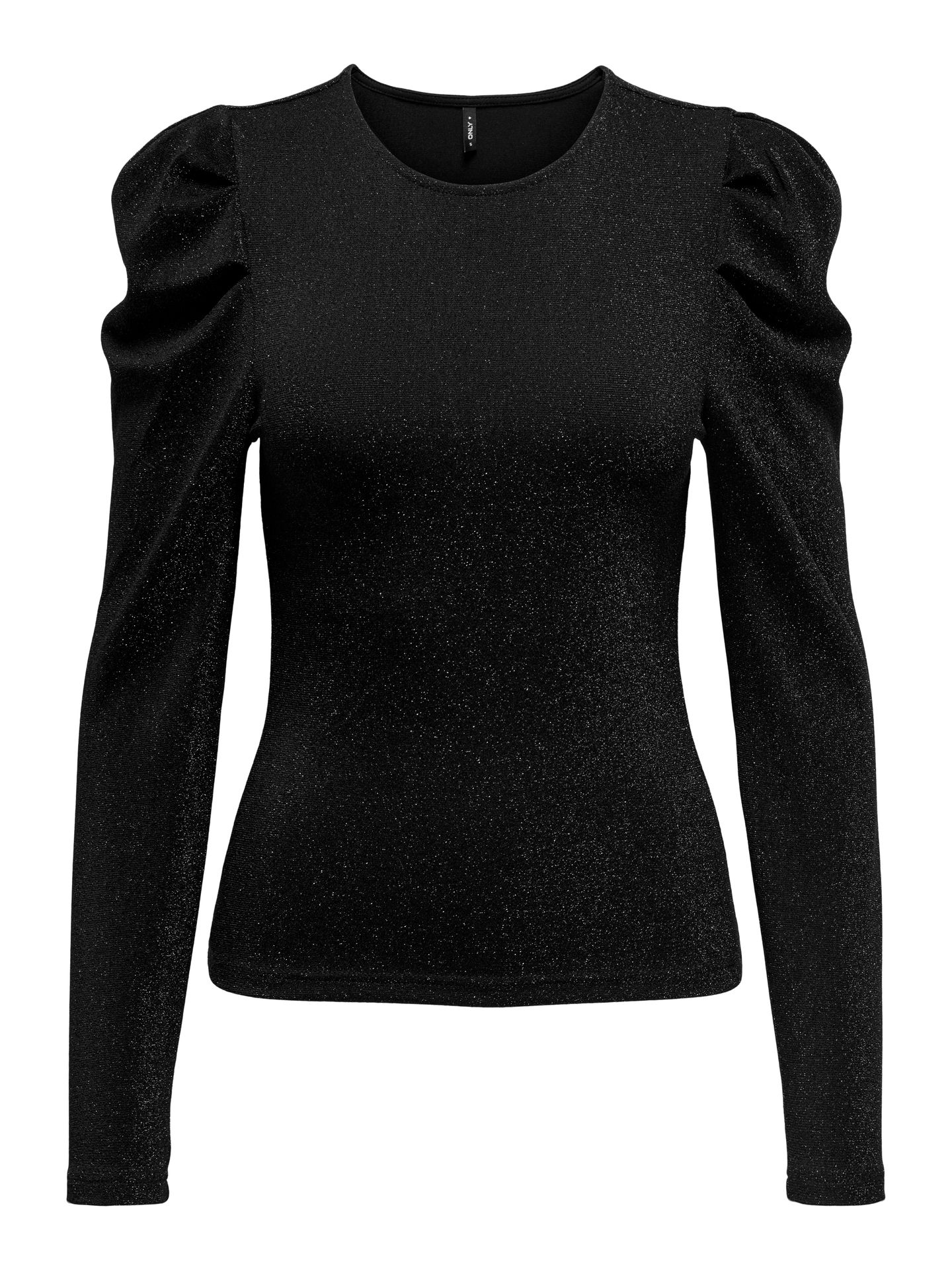 Only ONLRICH L/S GLITTER PUFF TOP JRS Black/Whitecap Gray/ Toasted Coco M 2900160947048