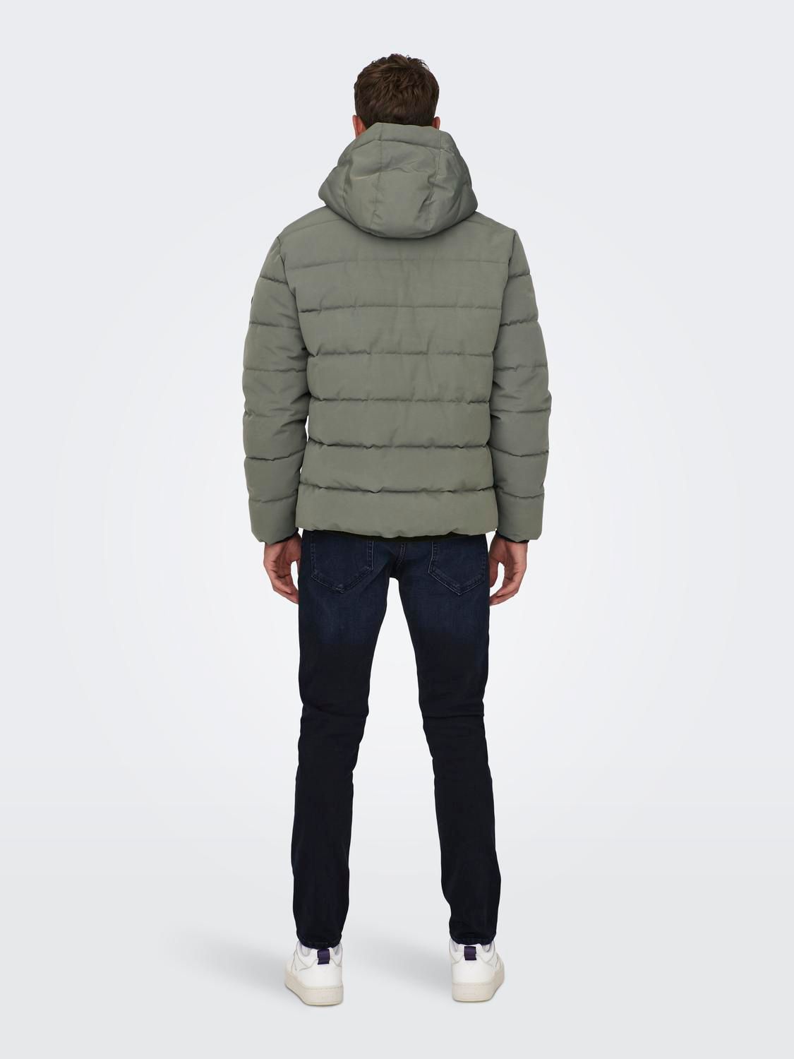 Only & Sons ONSCAYSON PUFFA OTW NOOS Castor Gray 2900151593056 Only & Sons ONSCAYSON PUFFA OTW NOOS Castor Gray 2900151593056