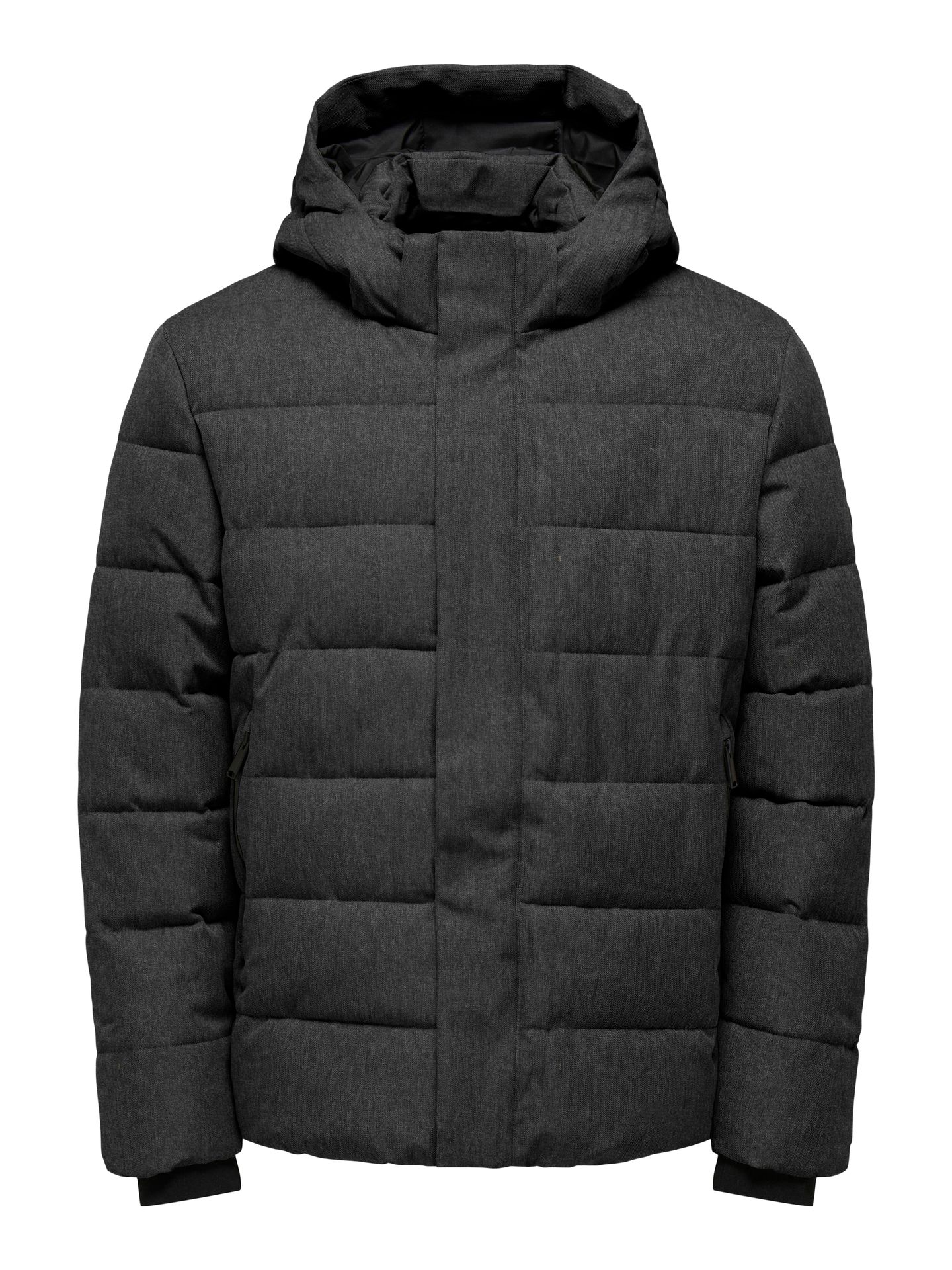 Only & Sons ONSCAYSON PUFFA OTW NOOS Dark Grey Melange/Herringbone 00110787-EKA26011400003788
