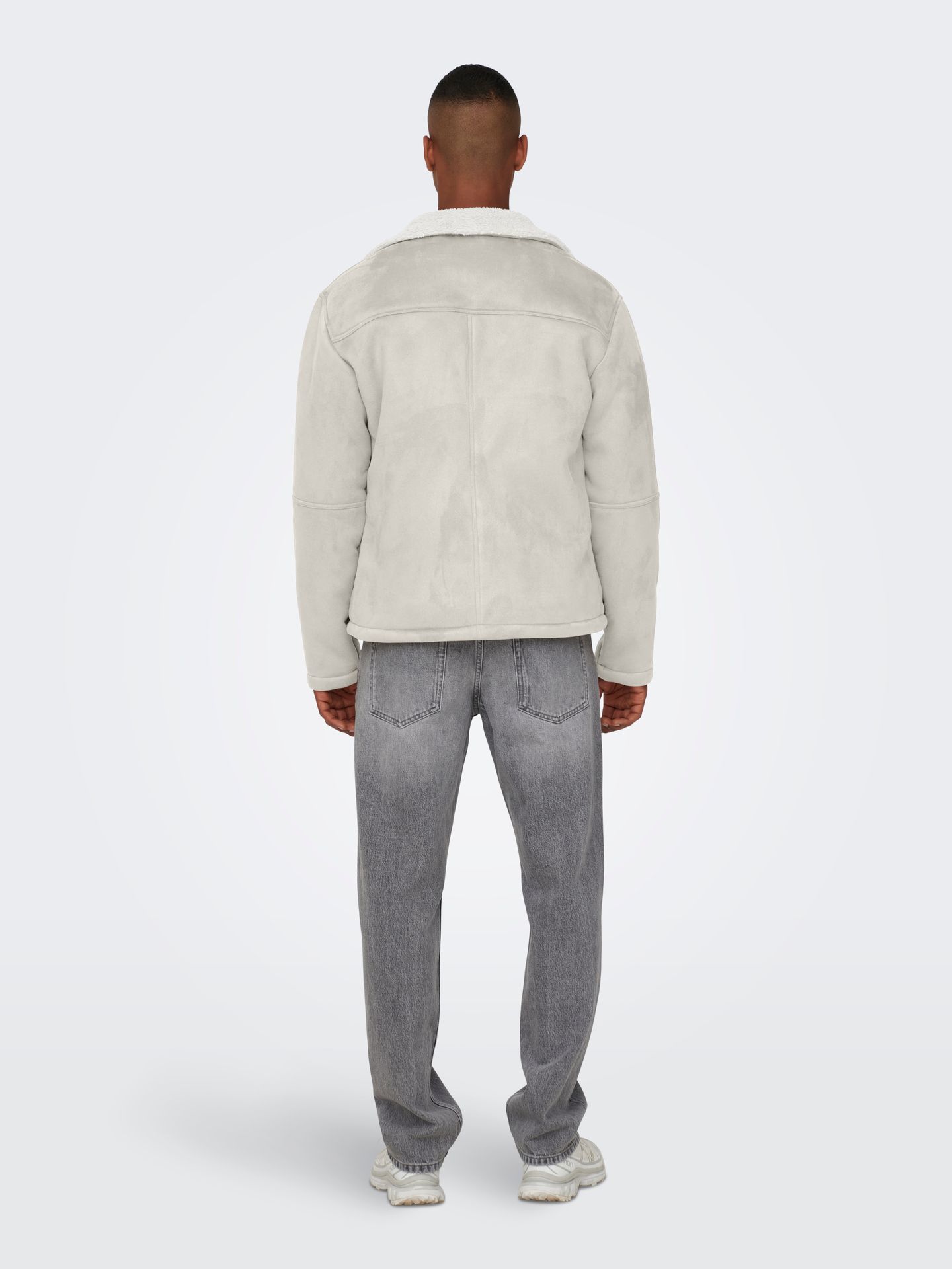 Only & Sons ONSROYCE SHEARLING JACKET OTW Silver Lining 2900151597030