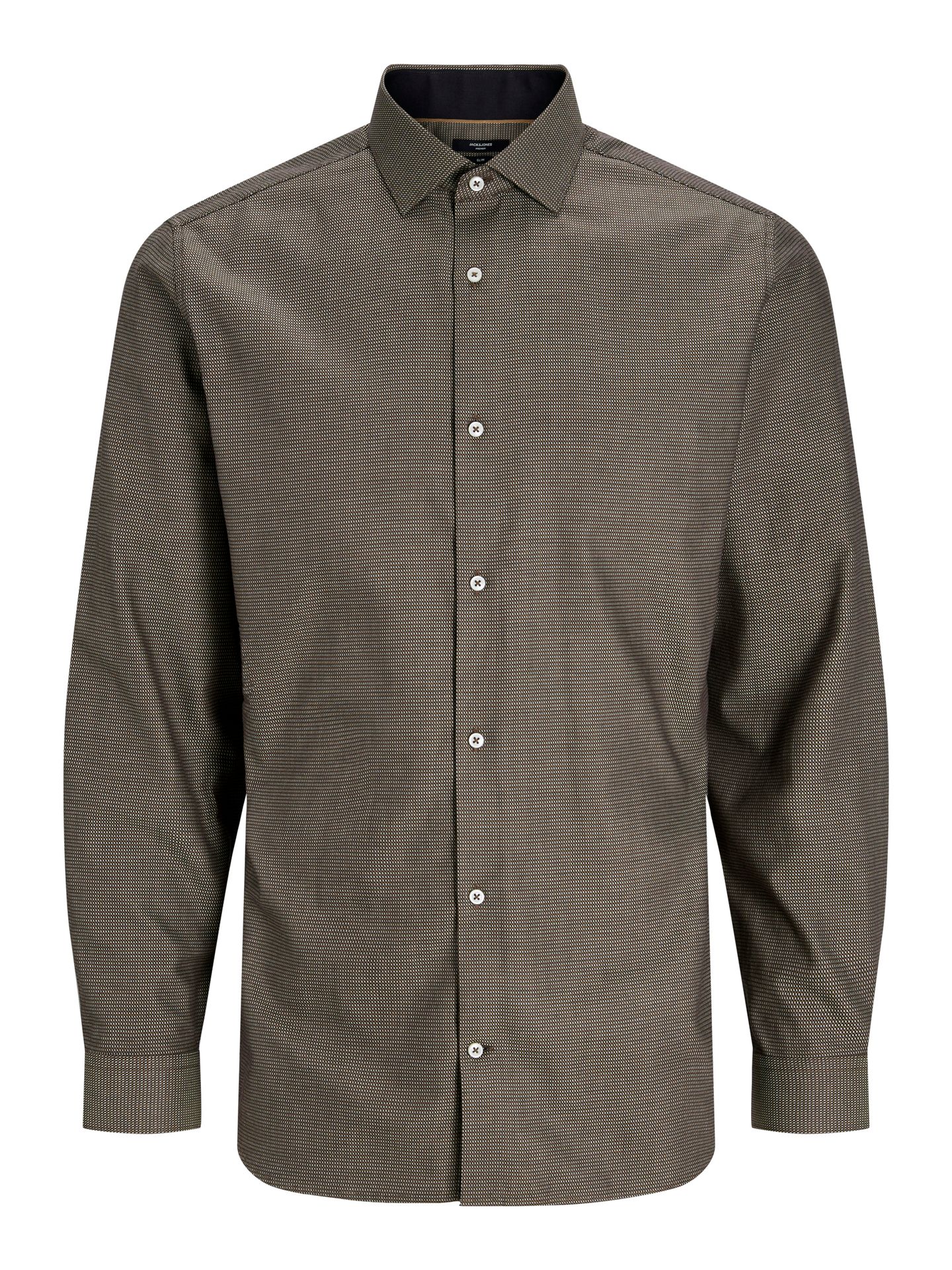 Jack & Jones JPRBLAPARKER DETAIL L/S SHIRT NOOS Chocolate Torte/SLIM FIT 2900151598051