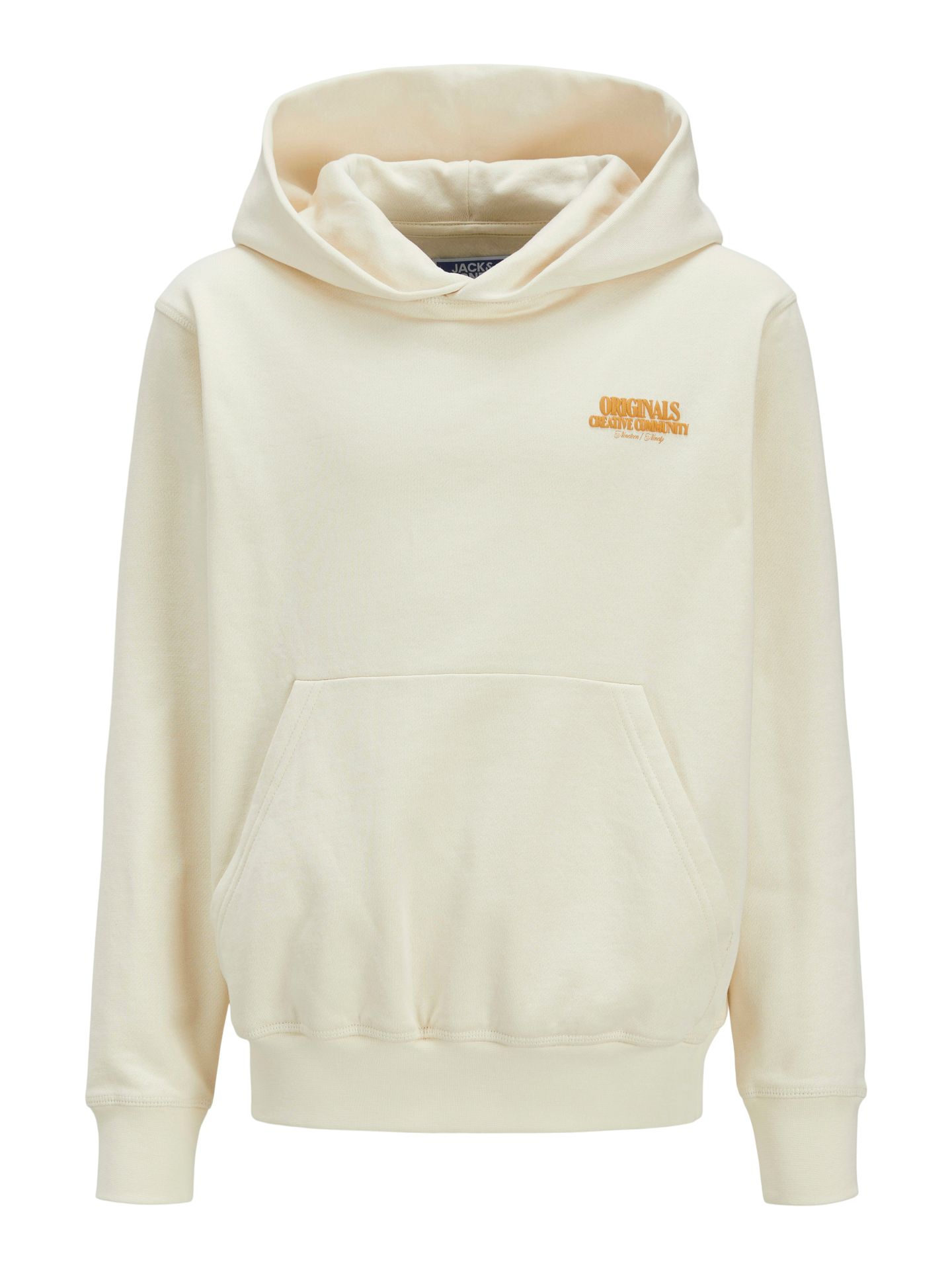 Jack & Jones JORROXBURY BACK SWEAT HOOD LN JNR Antique White 2900151638016