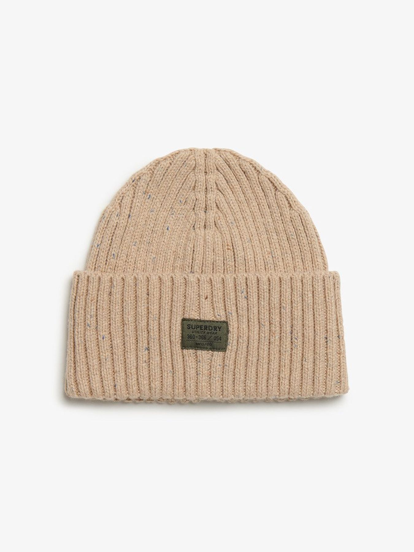 Superdry Workwear nep knitted beanie Stone 00110817-STONE