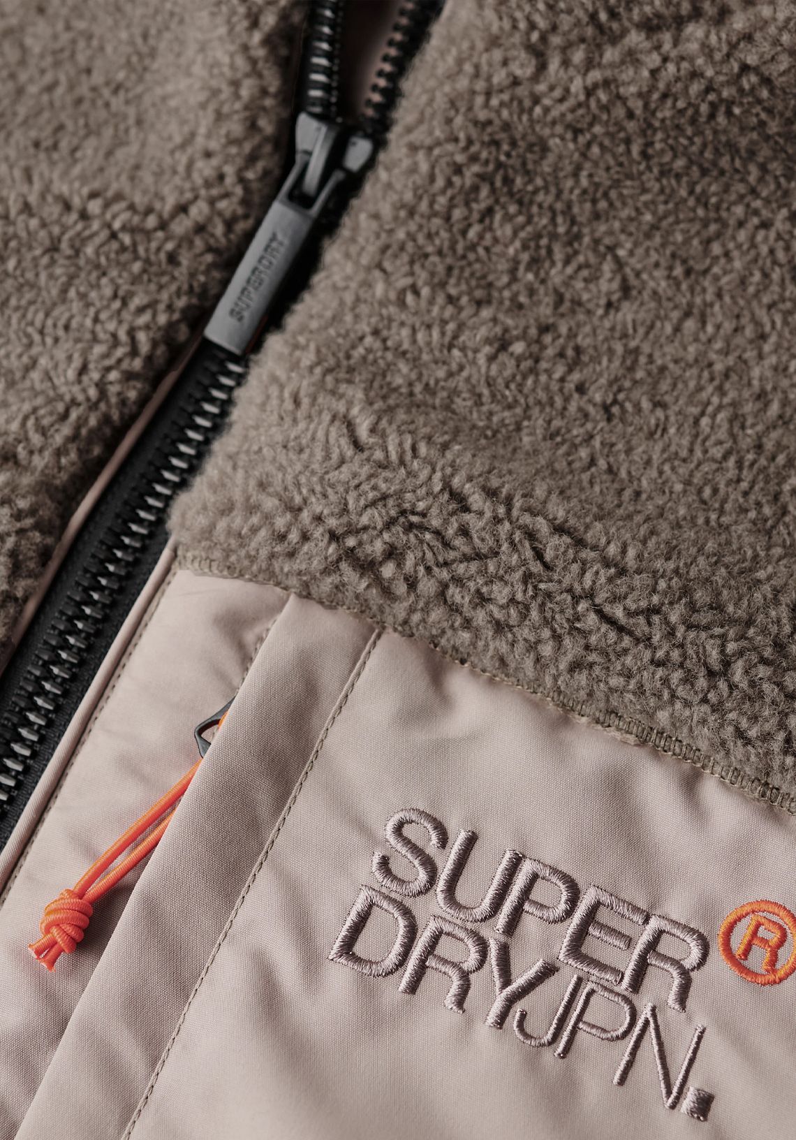 Superdry Relaxed fleece trekker jacket 2wx Timber 2900151648084