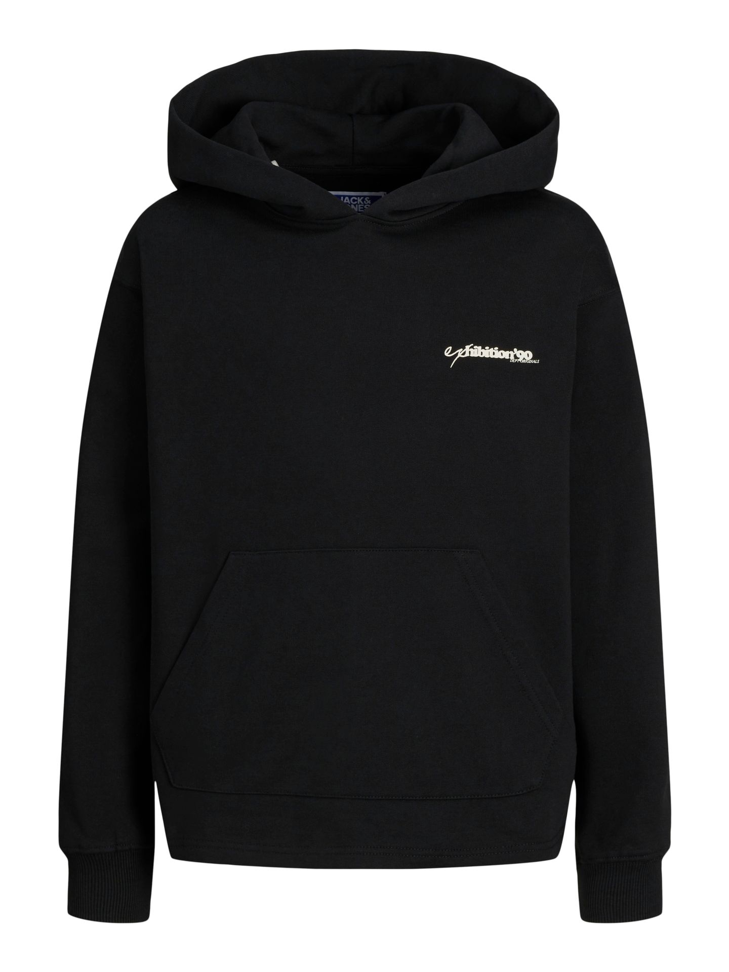 Jack & Jones JORGREENPOINT BACK SWEAT HOOD LN JN Black/LOOSE 2900151711030