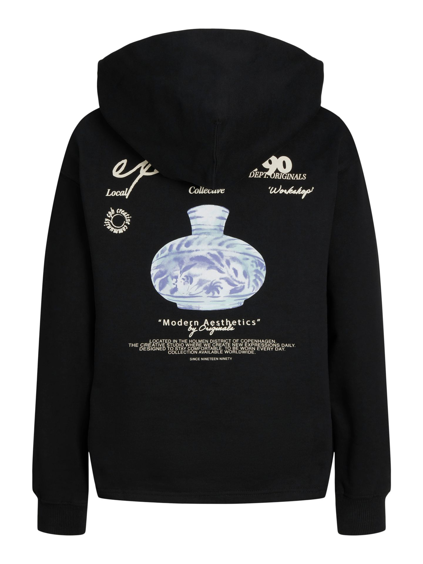 Jack & Jones JORGREENPOINT BACK SWEAT HOOD LN JN Black/Black & Black 2900151711047