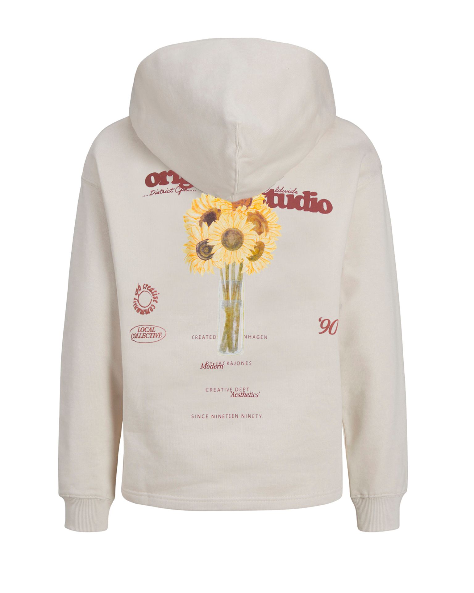 Jack & Jones JORGREENPOINT BACK SWEAT HOOD LN JN Moonbeam/SLIM 2900151746025