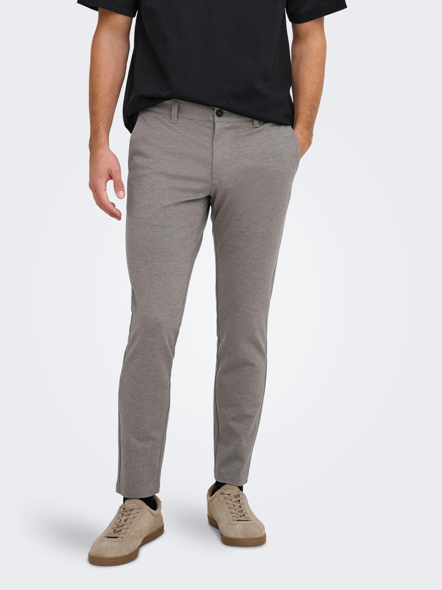 Only & Sons ONSMARK SLIM TAP DITSY 2912 PANT NO Tobacco Brown 00110869-EKA26011400001983