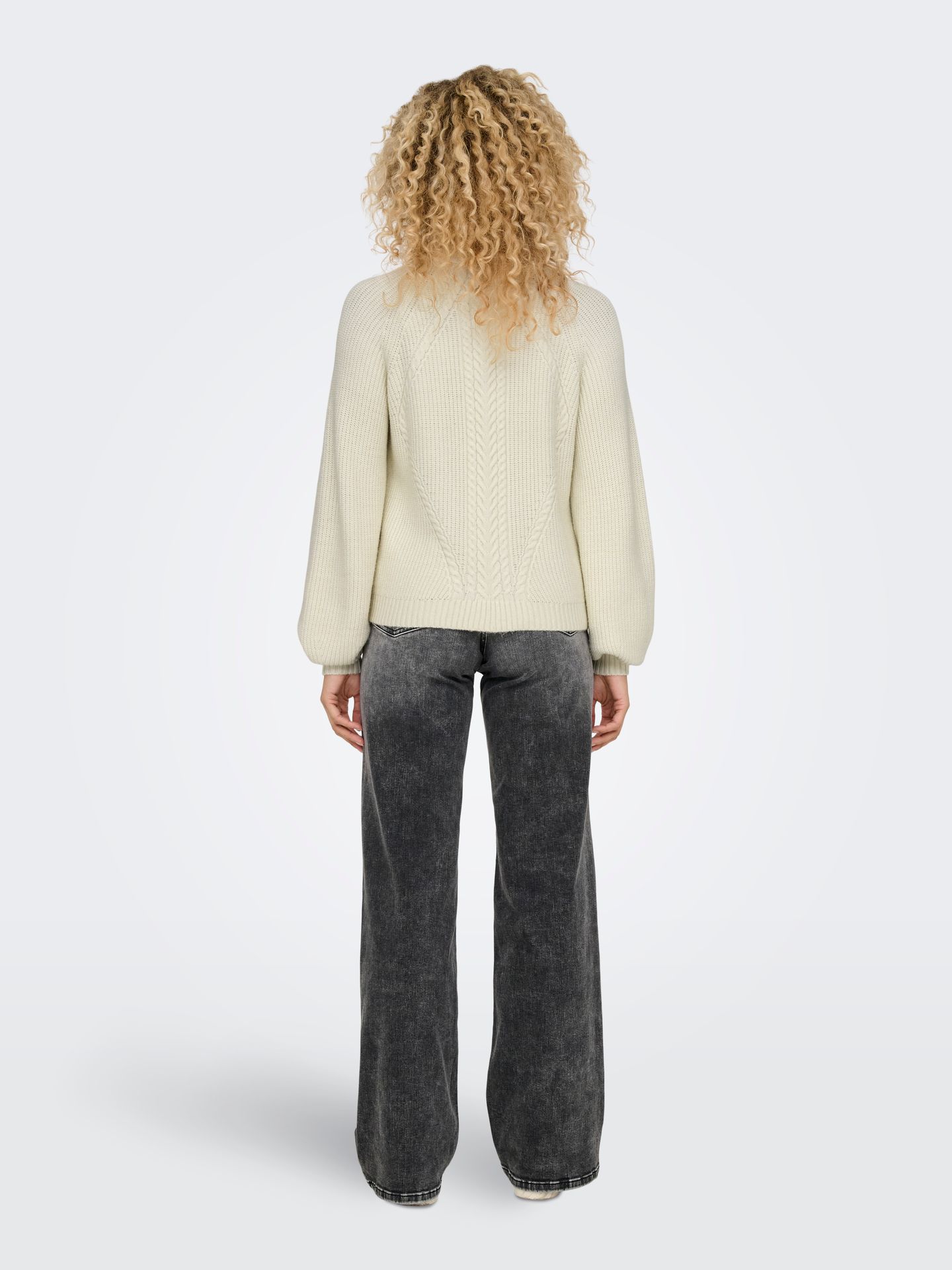 Only ONLKATIA LS DETAIL HIGHNECK KNT Whitecap Gray/Melange 2900151734046