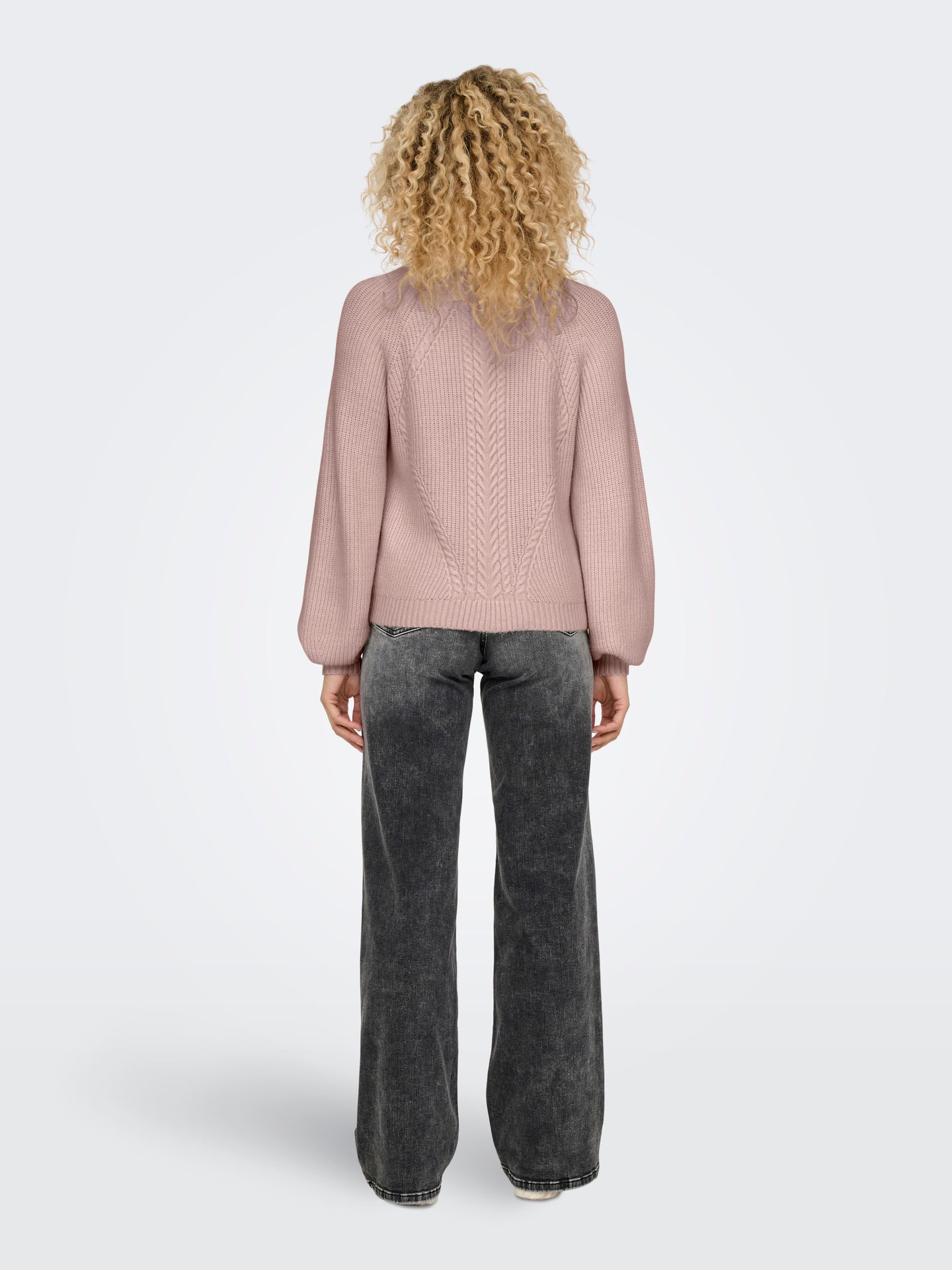 Only ONLKATIA LS DETAIL HIGHNECK KNT Rose Smoke/Melange 2900161345034