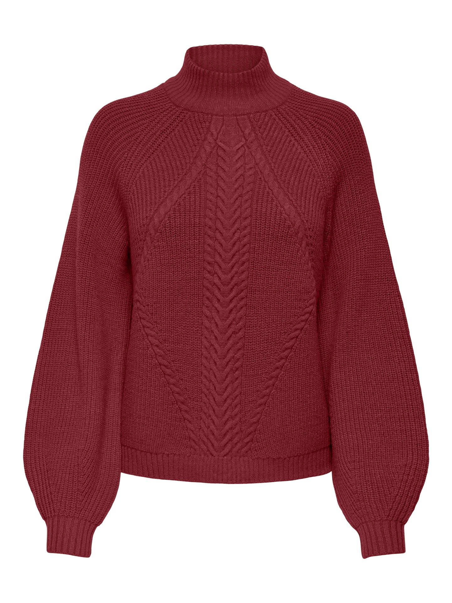 Only ONLKATIA LS DETAIL HIGHNECK KNT Cabernet 2900161346024