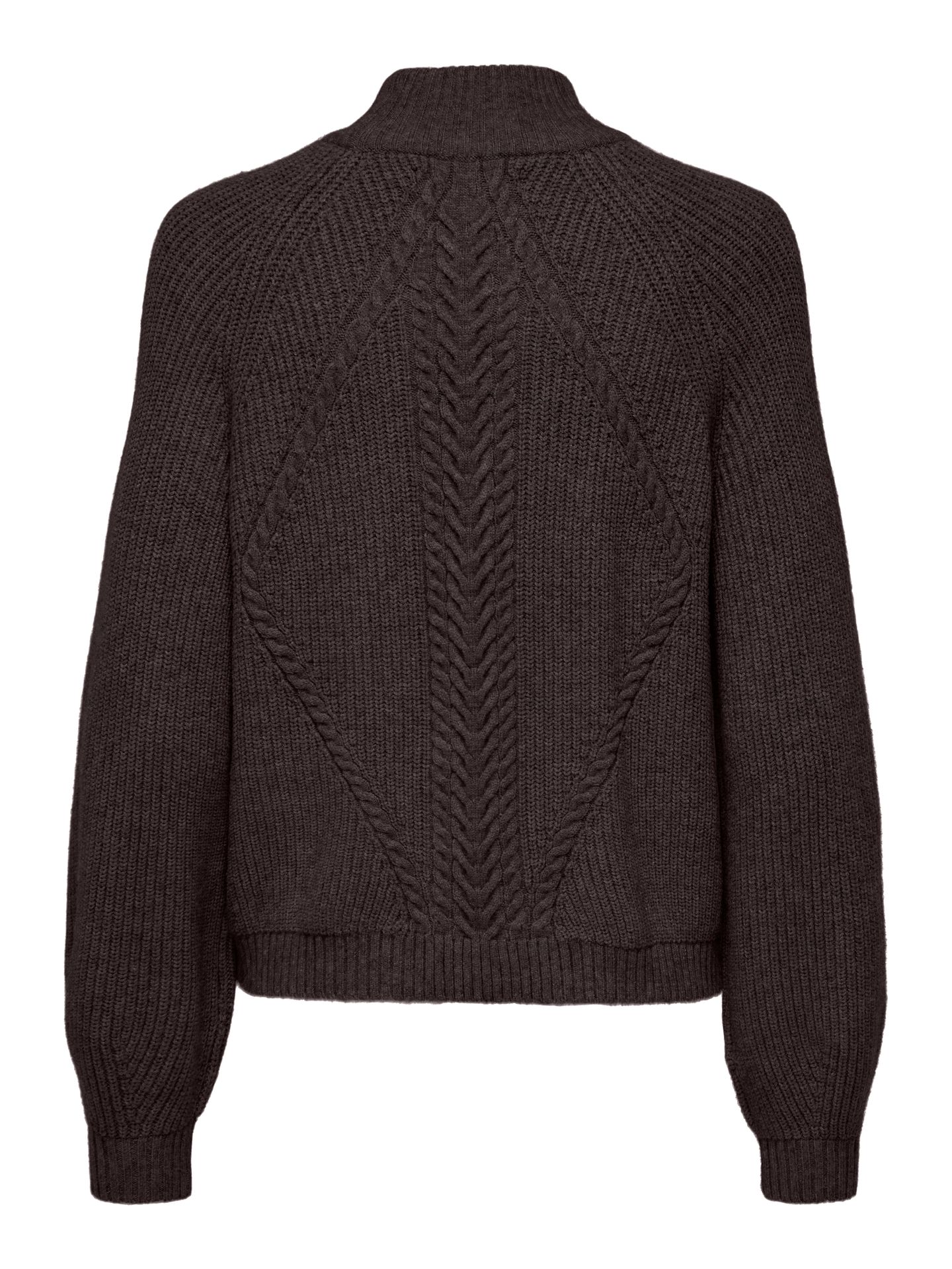 Only ONLKATIA LS DETAIL HIGHNECK KNT Chocolate Torte/CLOUD DANCER 00110874-EKA26011400003528