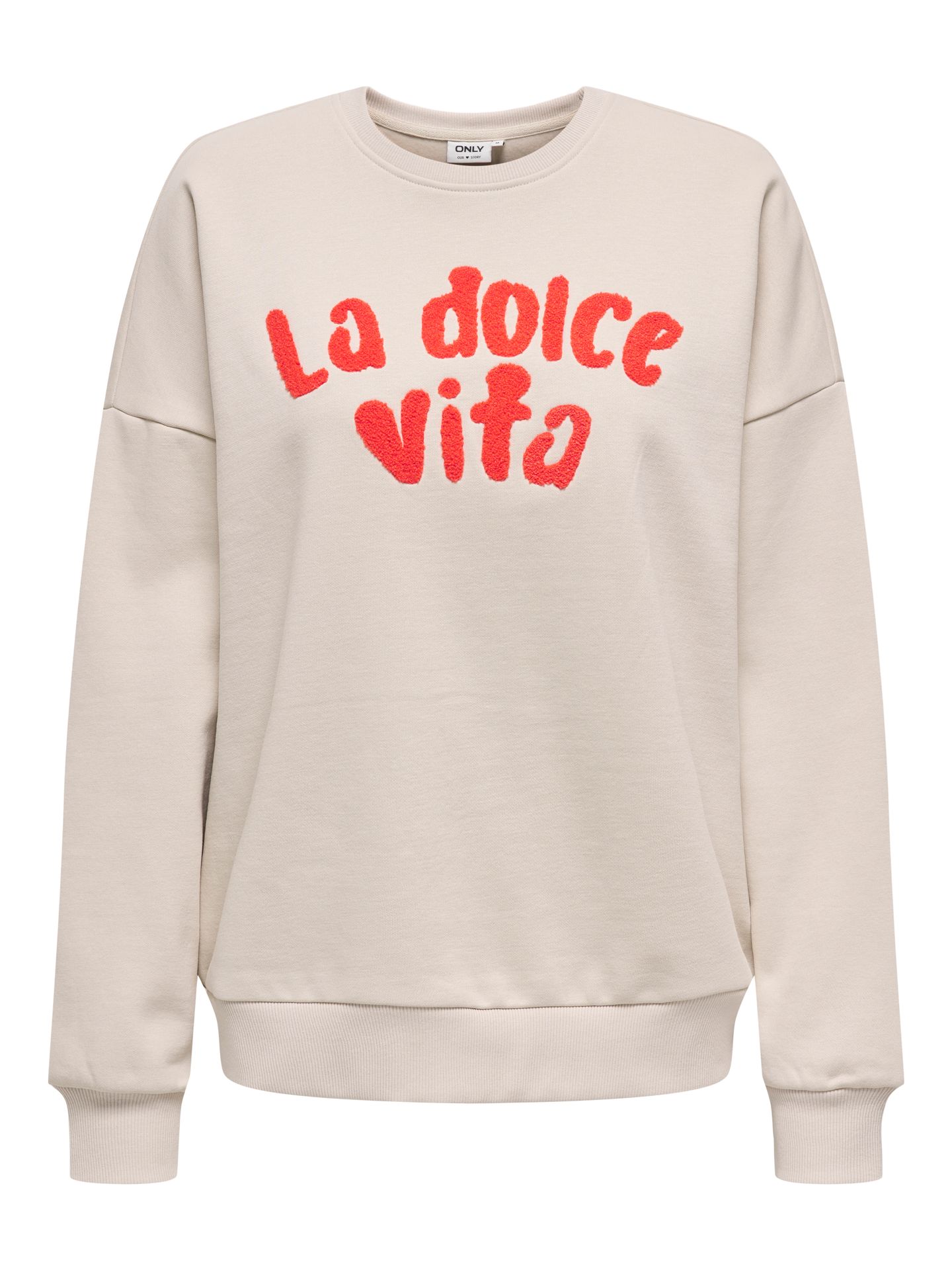 Only ONLZENJA L/S O-NECK PRINT BOX CS SW Pumice Stone/La dolce vita 00110875-EKA26011400000147