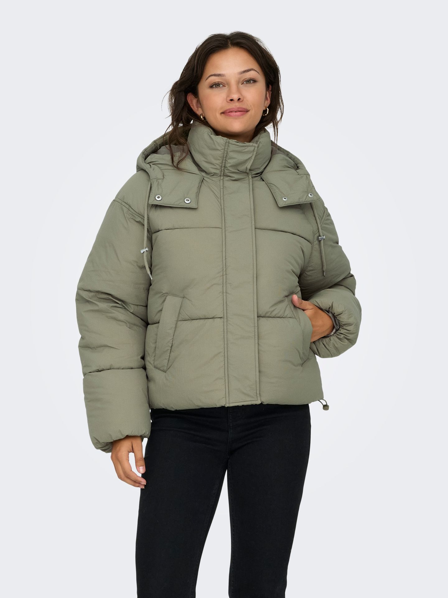 Only ONLHOPE SHORT PUFFER JACKET CC OTW Mermaid 00110897-EKA26011400000575