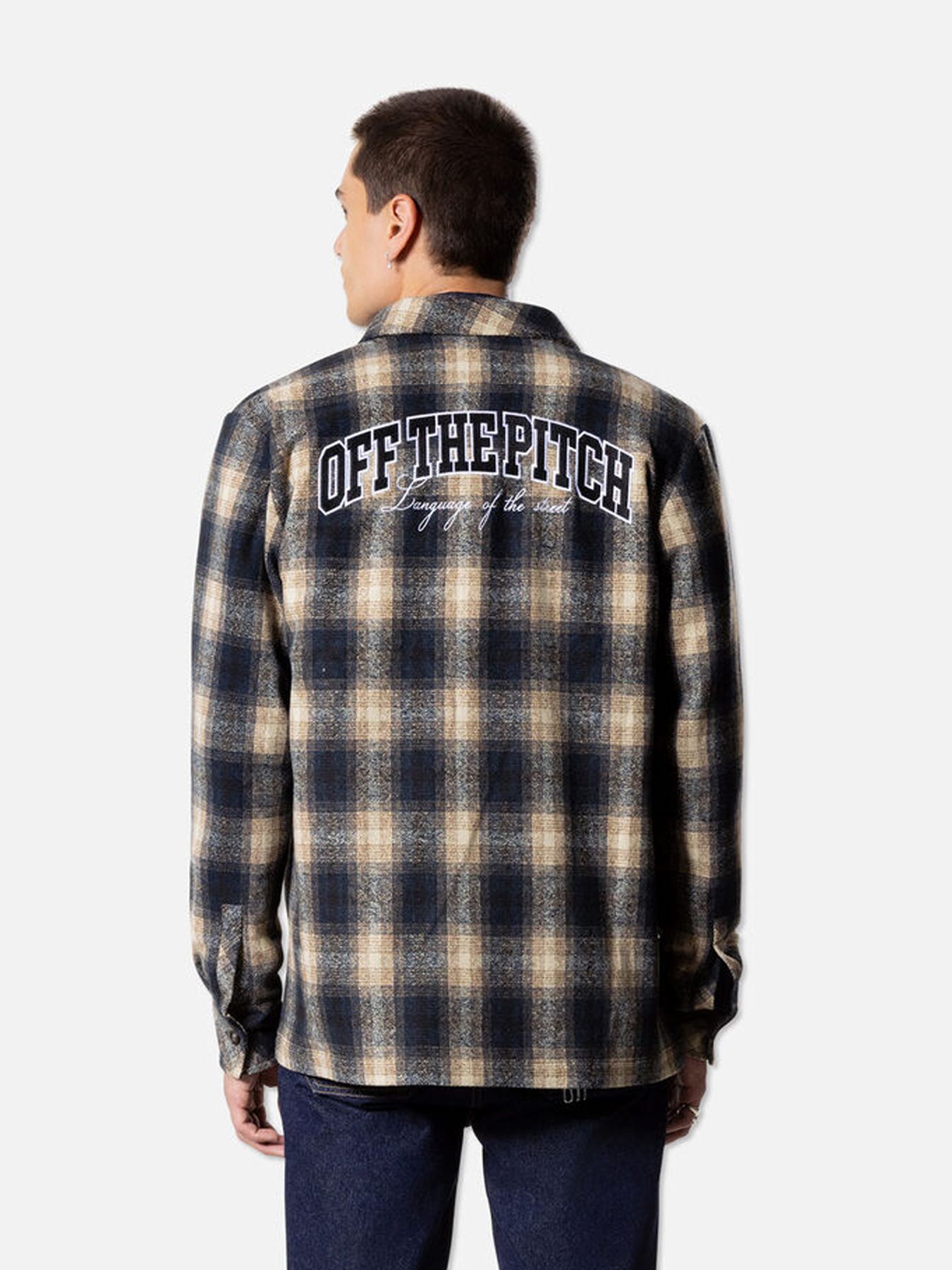 Off The Pitch Checkmate overshirt Beige 2900151797065
