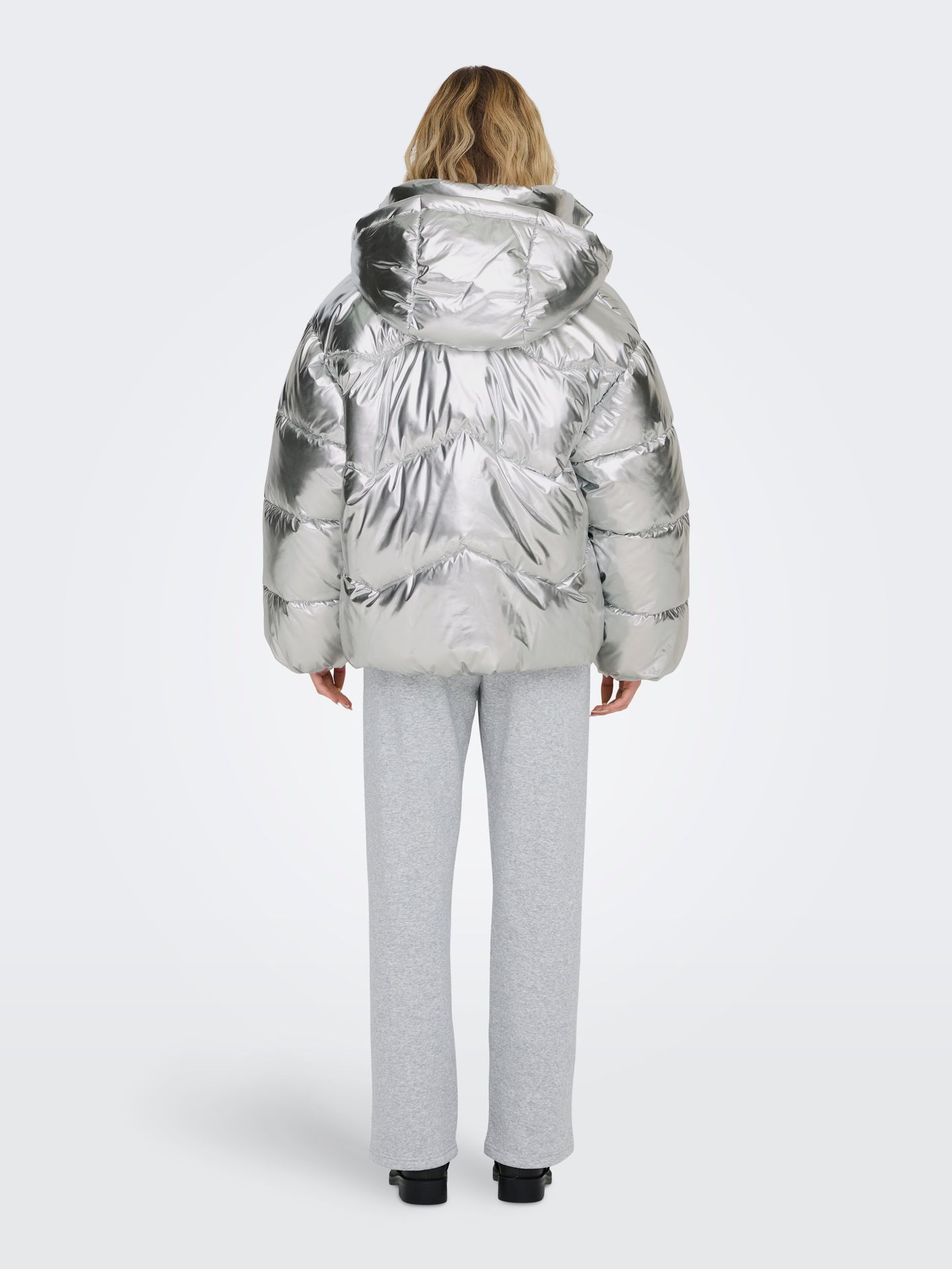 Only ONLPEARL PUFFER JACKET CC OTW Silver 2900151804015