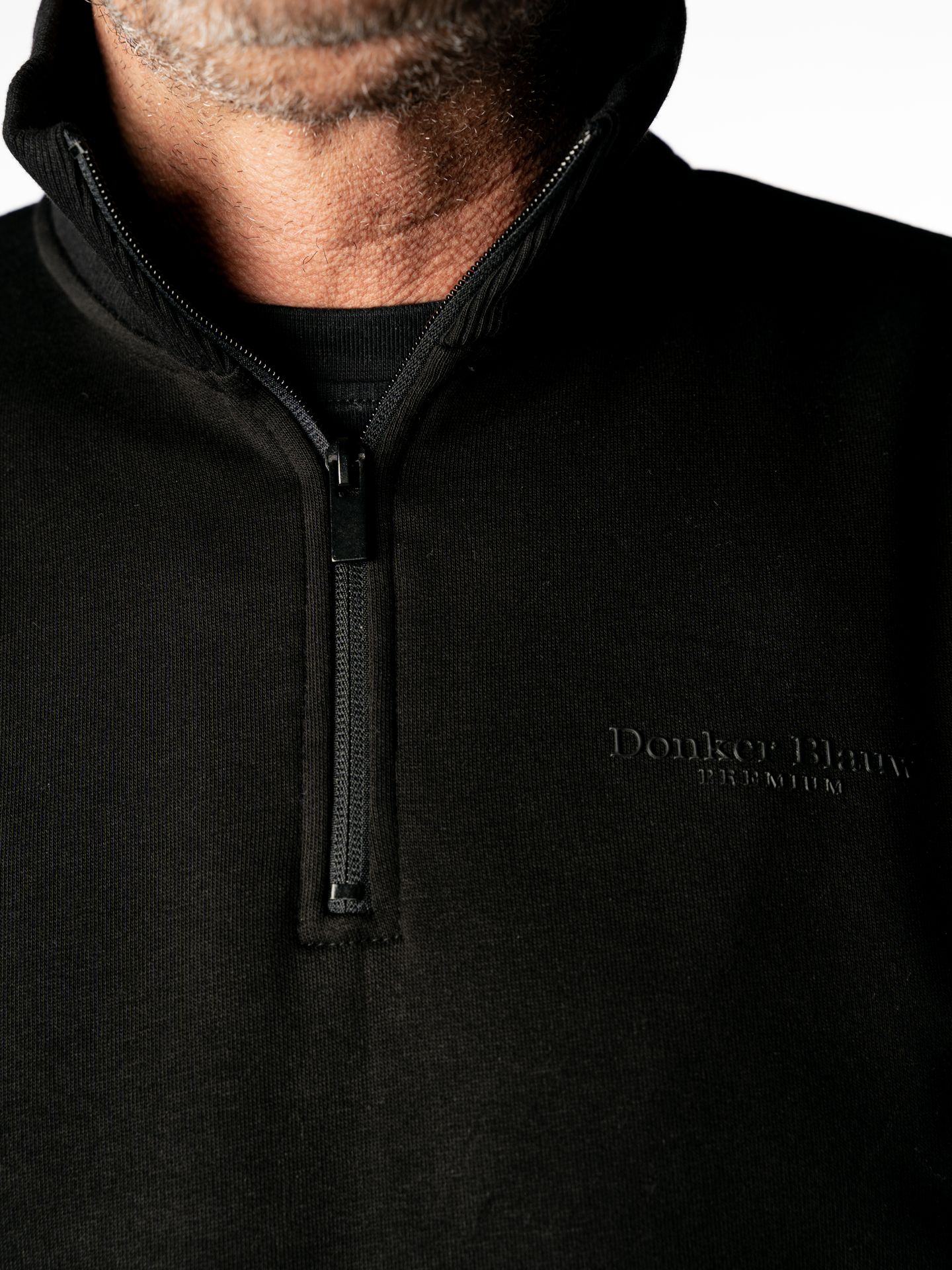 Donker Blauw Db-14 Half zip Black 2900151922047