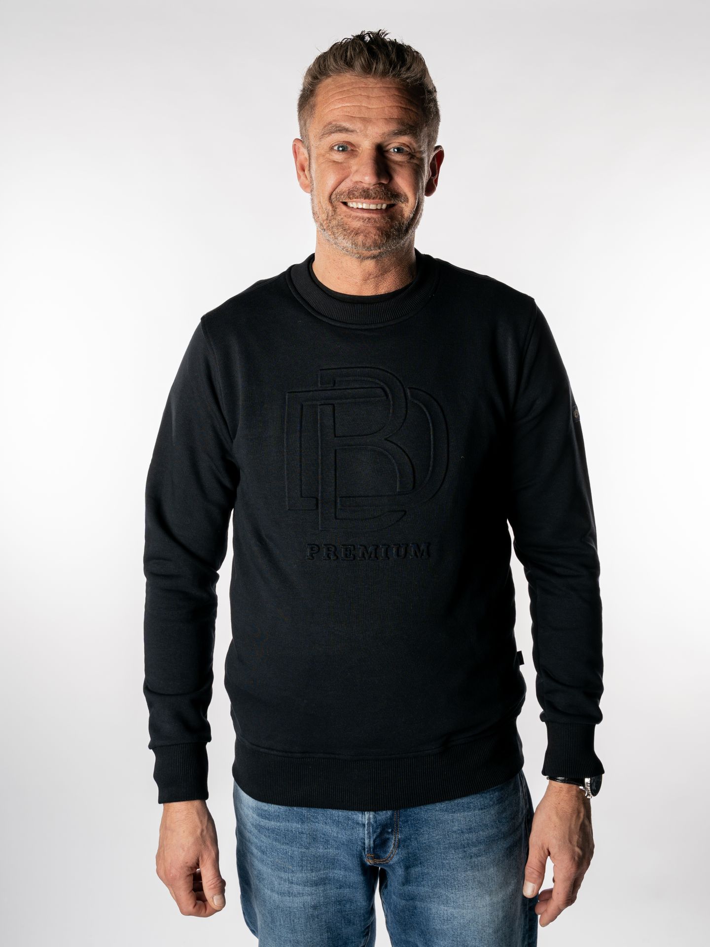 Donker Blauw DB-13 Crewneck 3D Navy 00110993-599