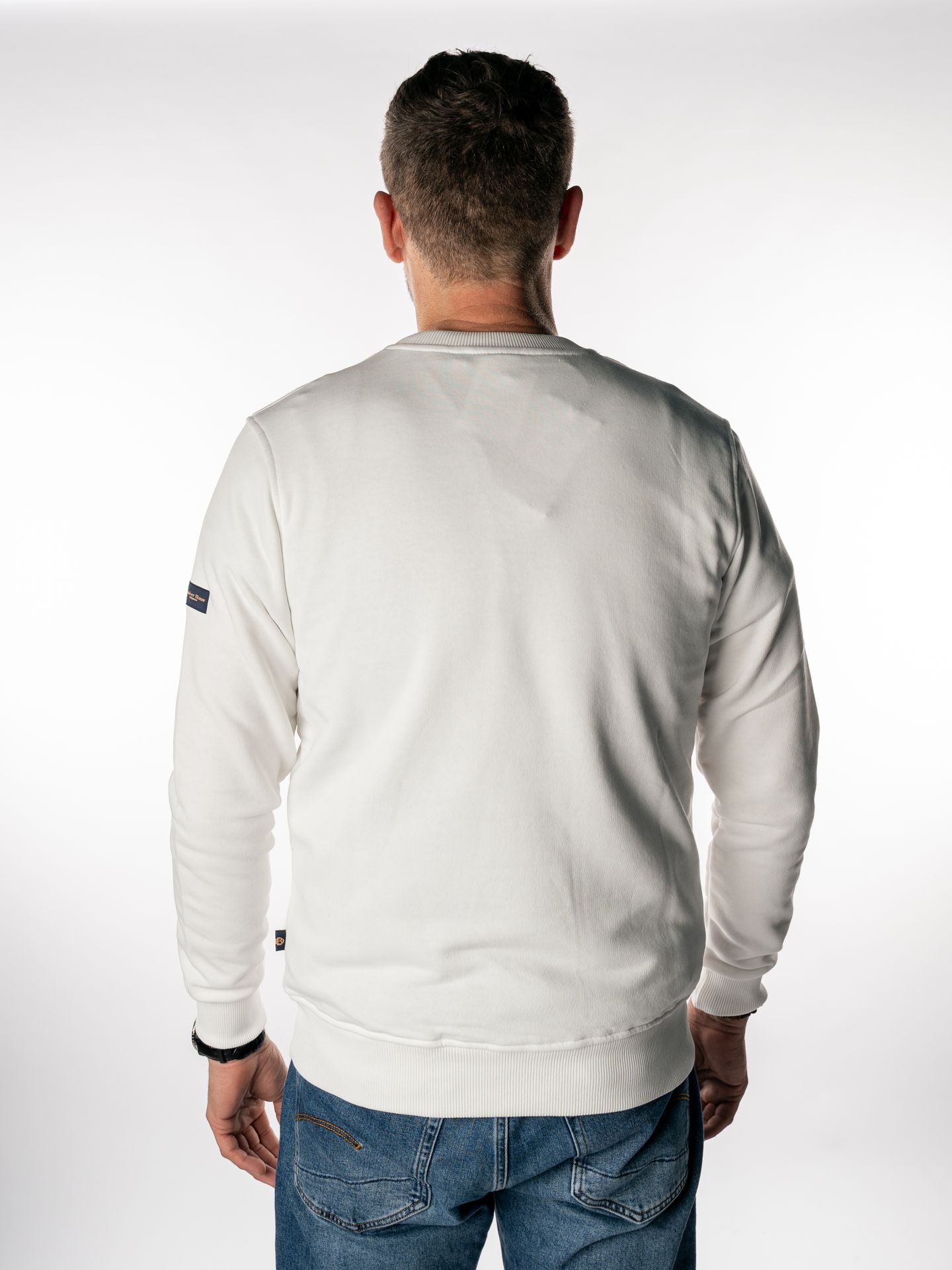 Donker Blauw DB-13 Crewneck 3D ecru 2900151928070