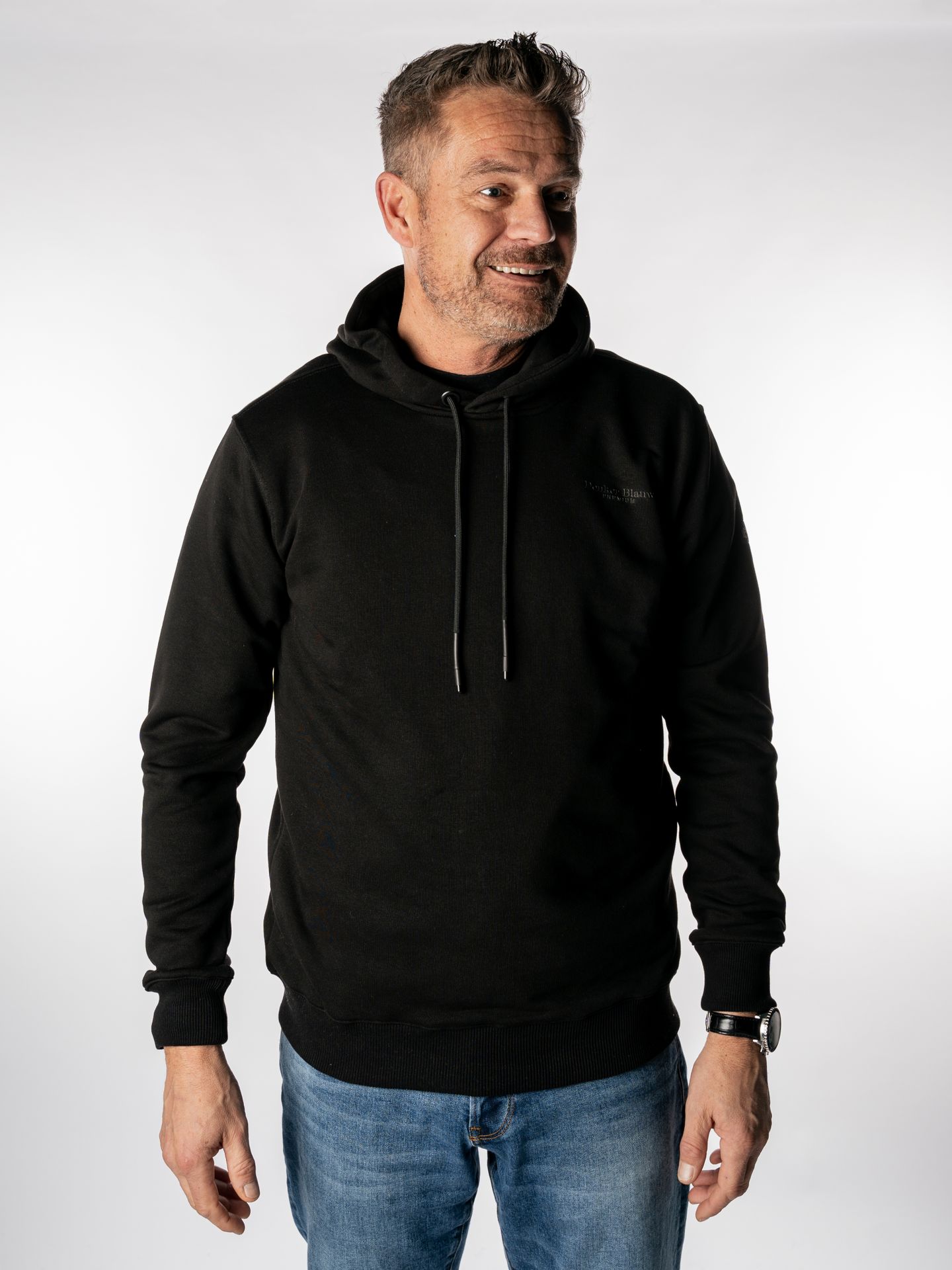 Donker Blauw DB-11 Hoodie 02A Black 00110995-02A