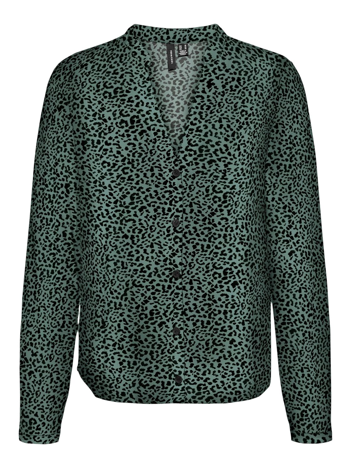 Vero Moda VMMERVE LS SHIRT JRS BOO Chinois Green/Leo 2900152155024