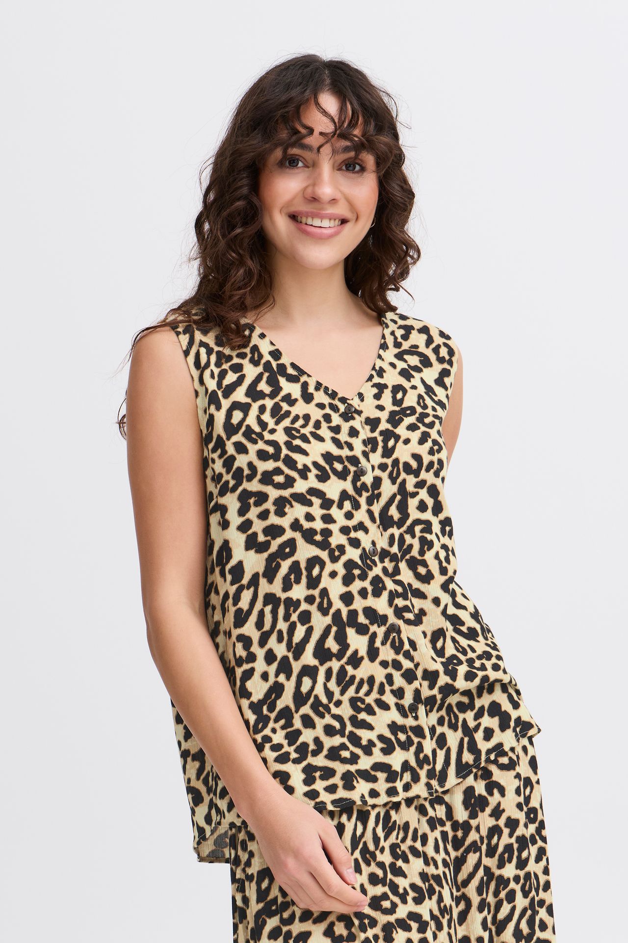 Fransa FREASE TOP 1 Brown leopard art 00111130-EKA26006200000005