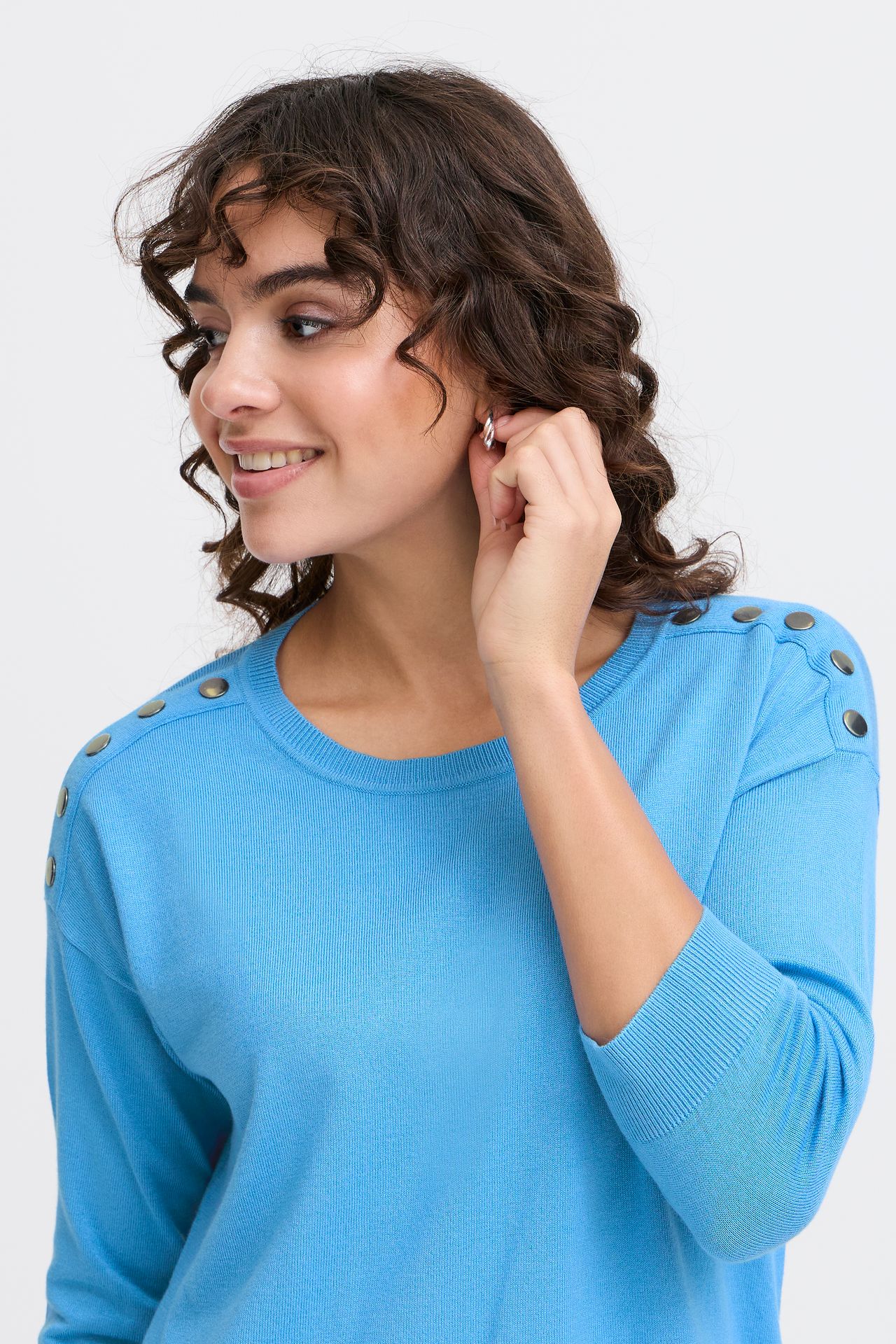 Fransa FRZUBASIC 114 Pullover Azure Blue 2900152215018