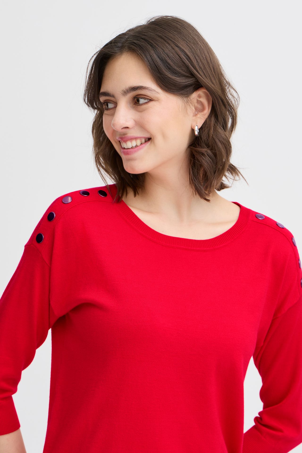 Fransa FRZUBASIC 114 Pullover Poinsettia 2900152214011