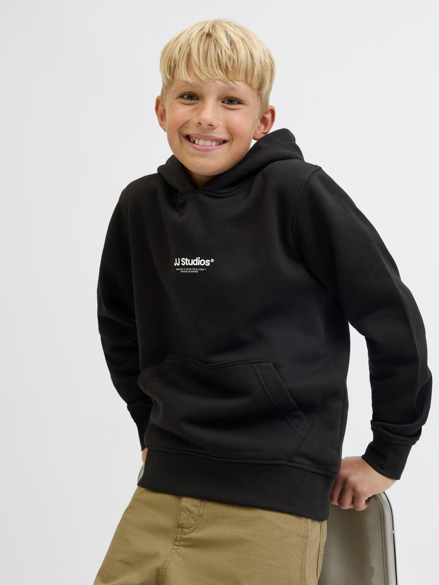 Jack & Jones JJESOHO SWEAT HOOD NOOS JNR Black 2900152544033