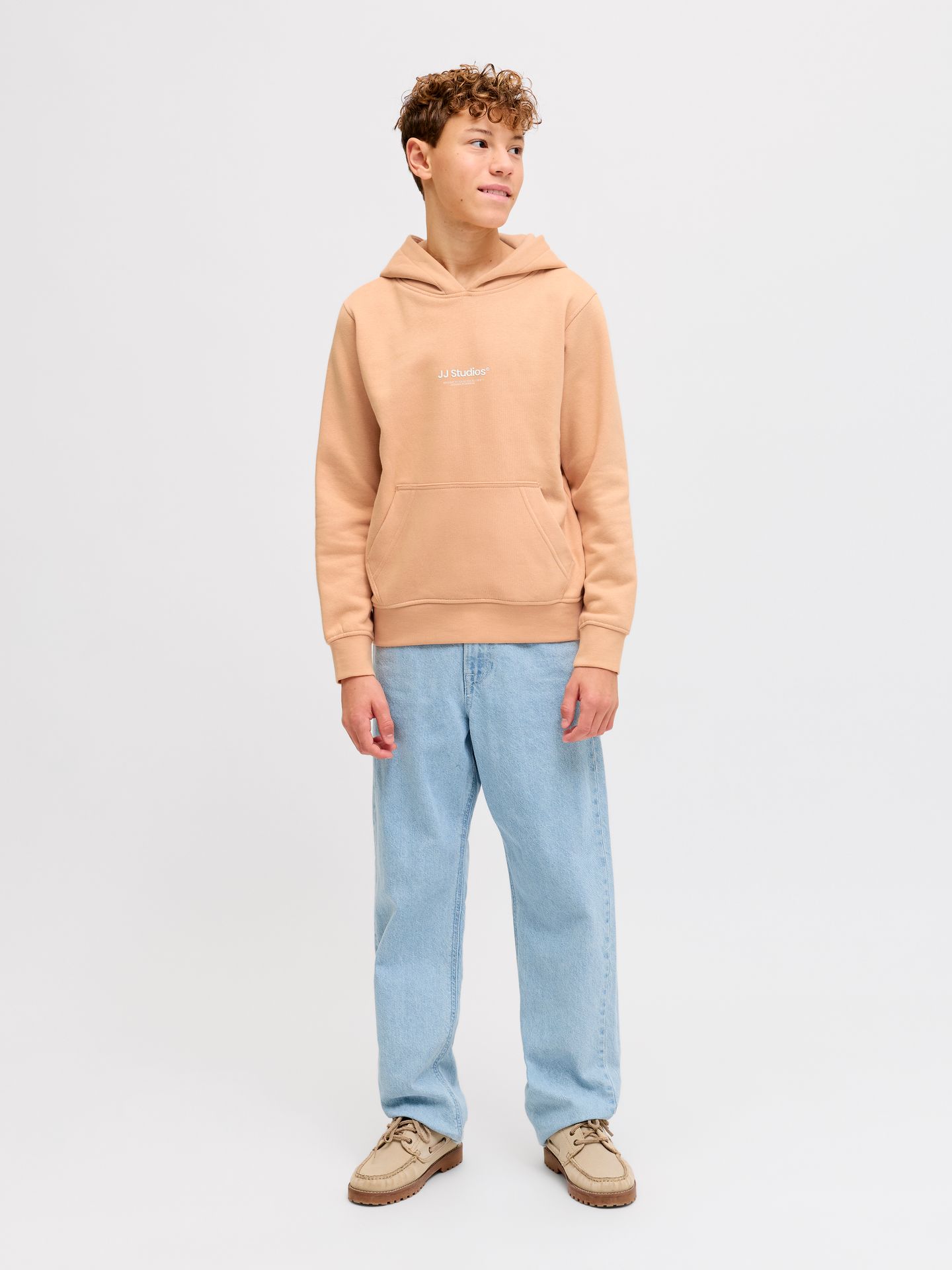 Jack & Jones JJESOHO SWEAT HOOD NOOS JNR Beach Sand 2900162583039