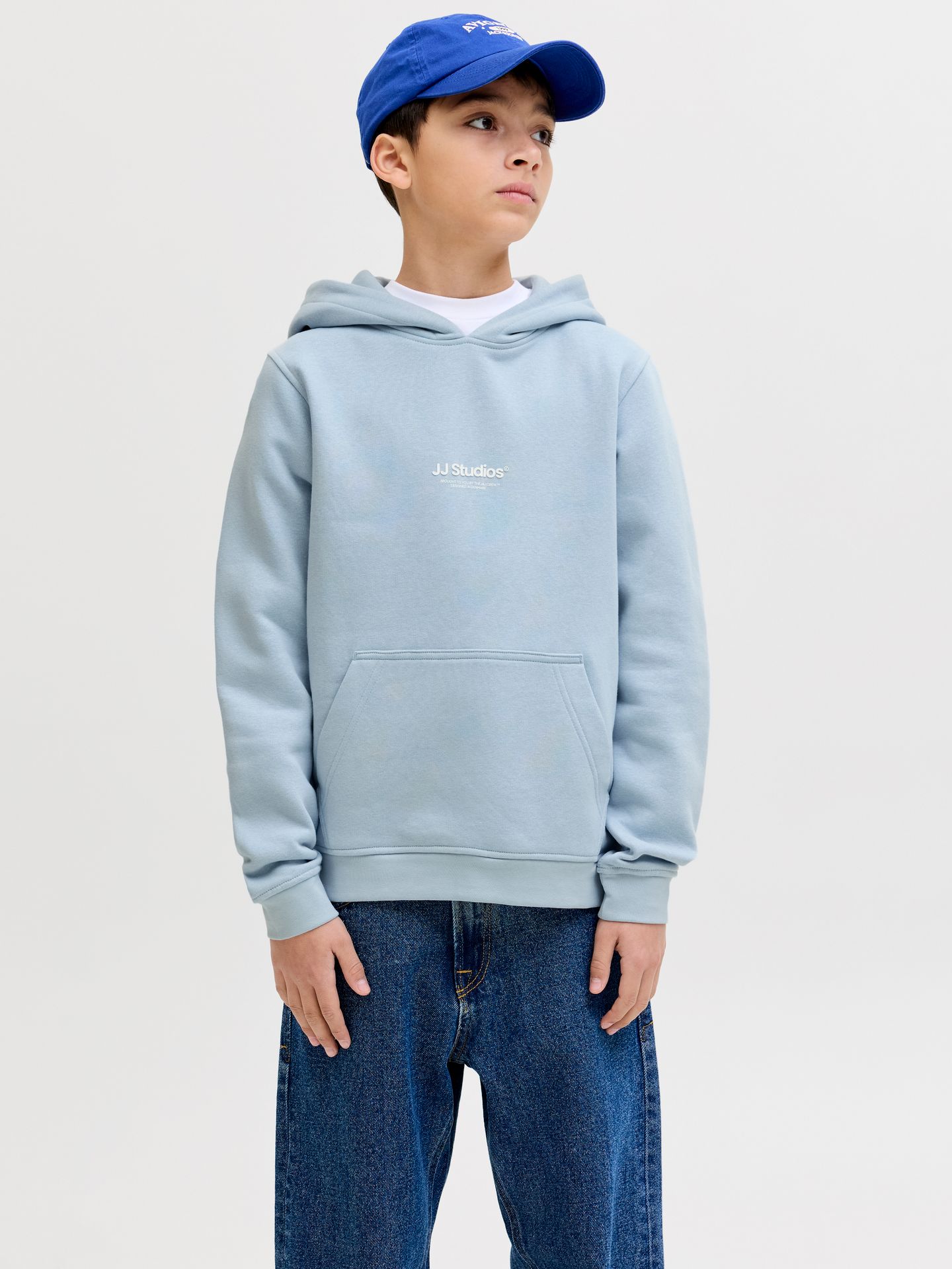 Jack & Jones JJESOHO SWEAT HOOD NOOS JNR Celestial Blue 2900162606011